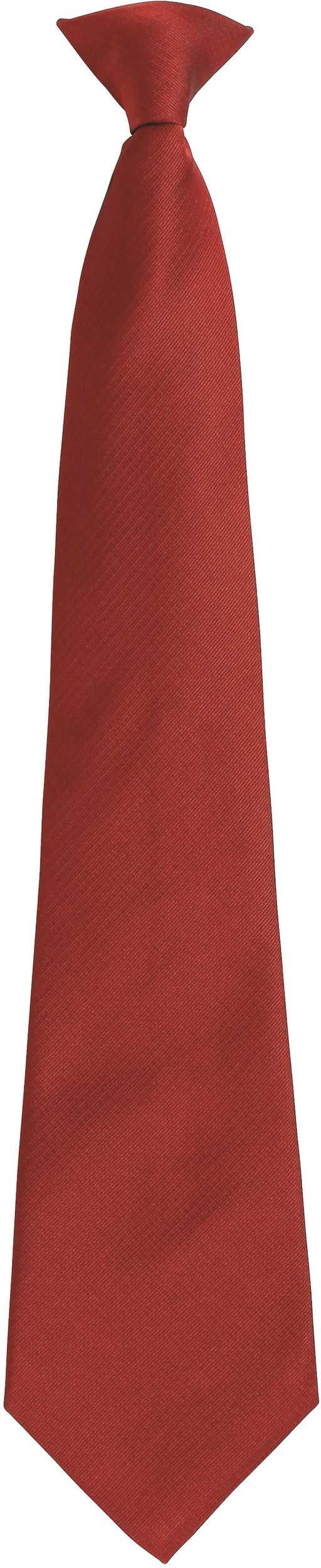 Corbata con clip Burgundy