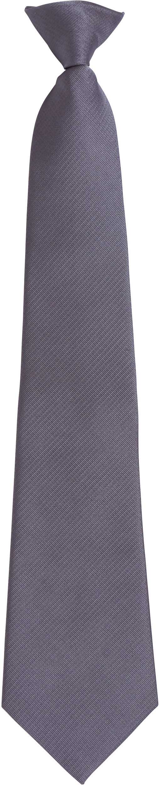 Corbata con clip Grey