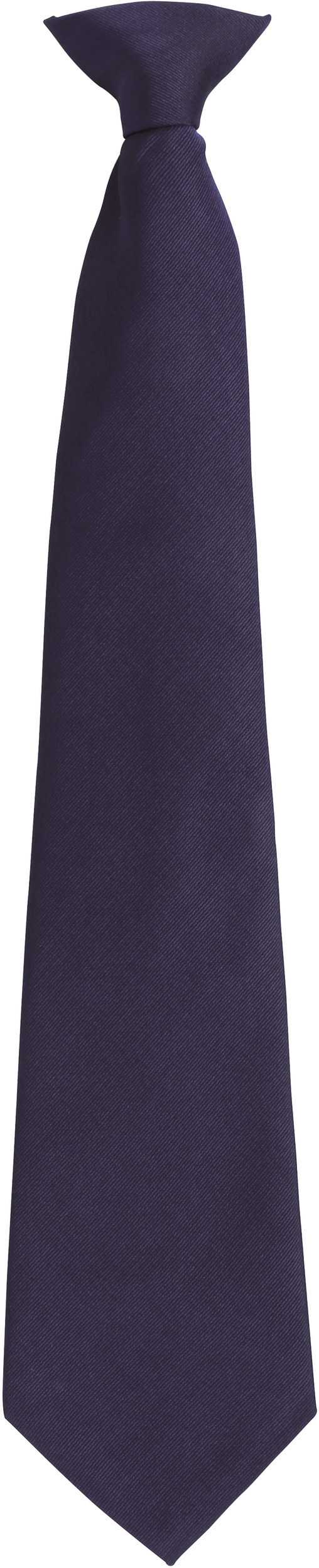 Corbata con clip Navy