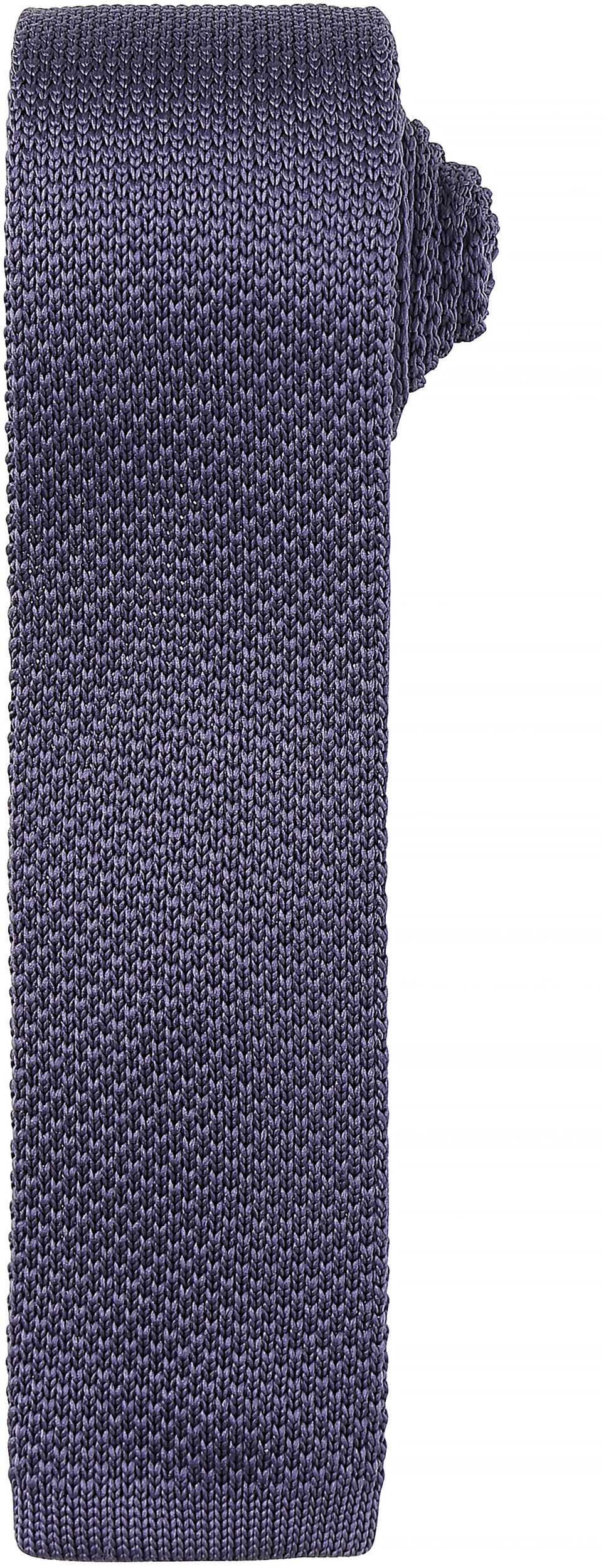 Corbata fina de punto Steel