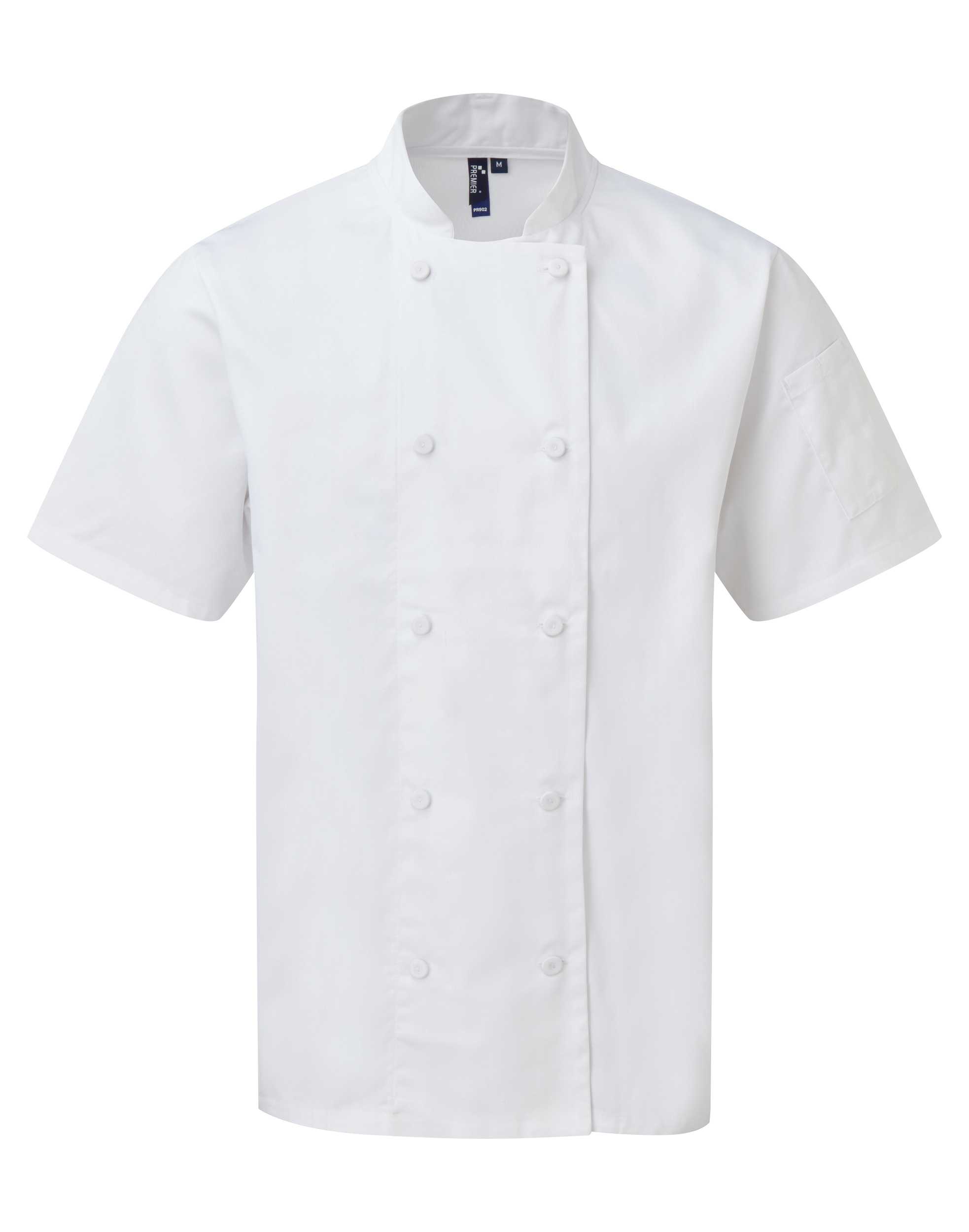Chaqueta de chef Coolchecker® manga corta White
