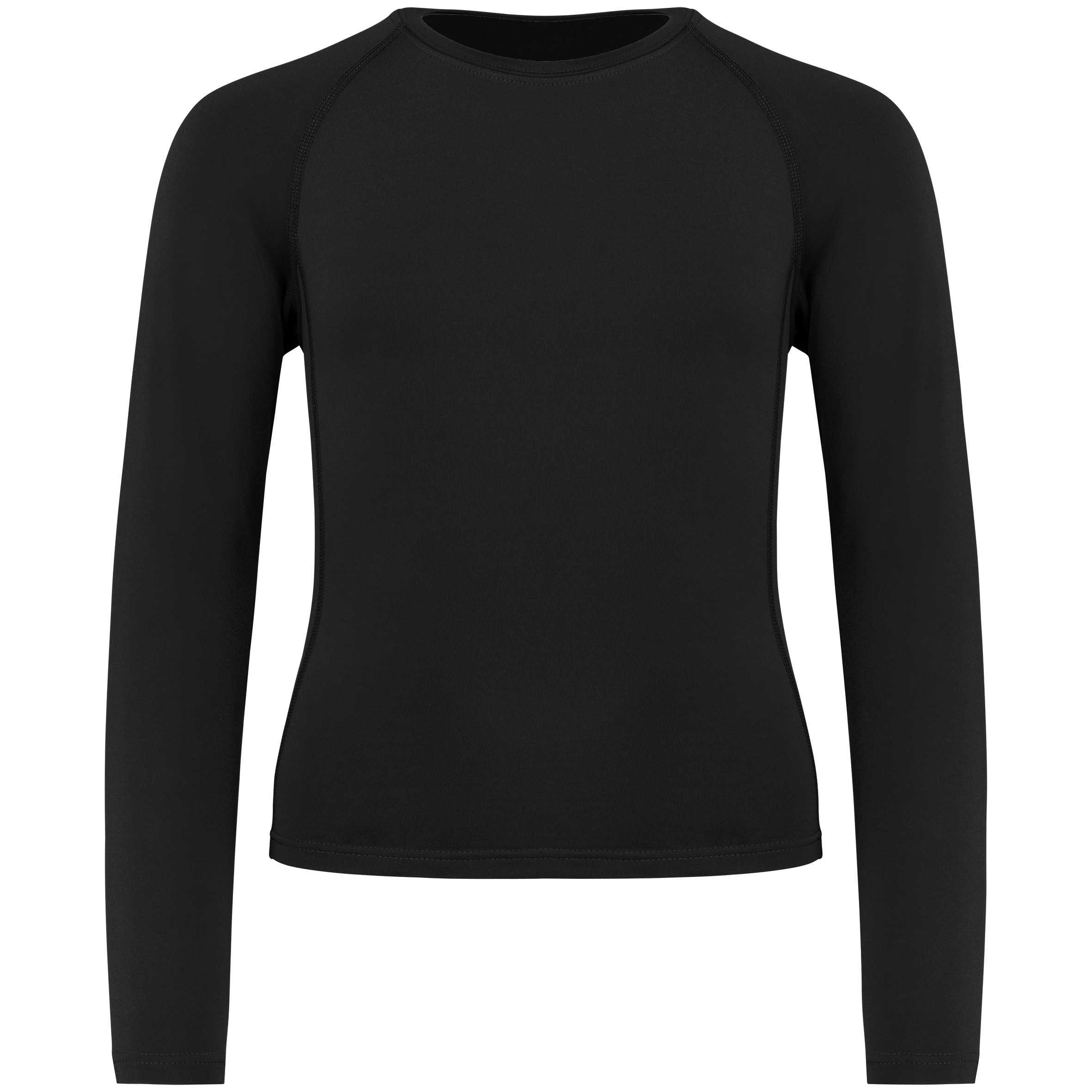 Camiseta segunda piel manga larga niño Black