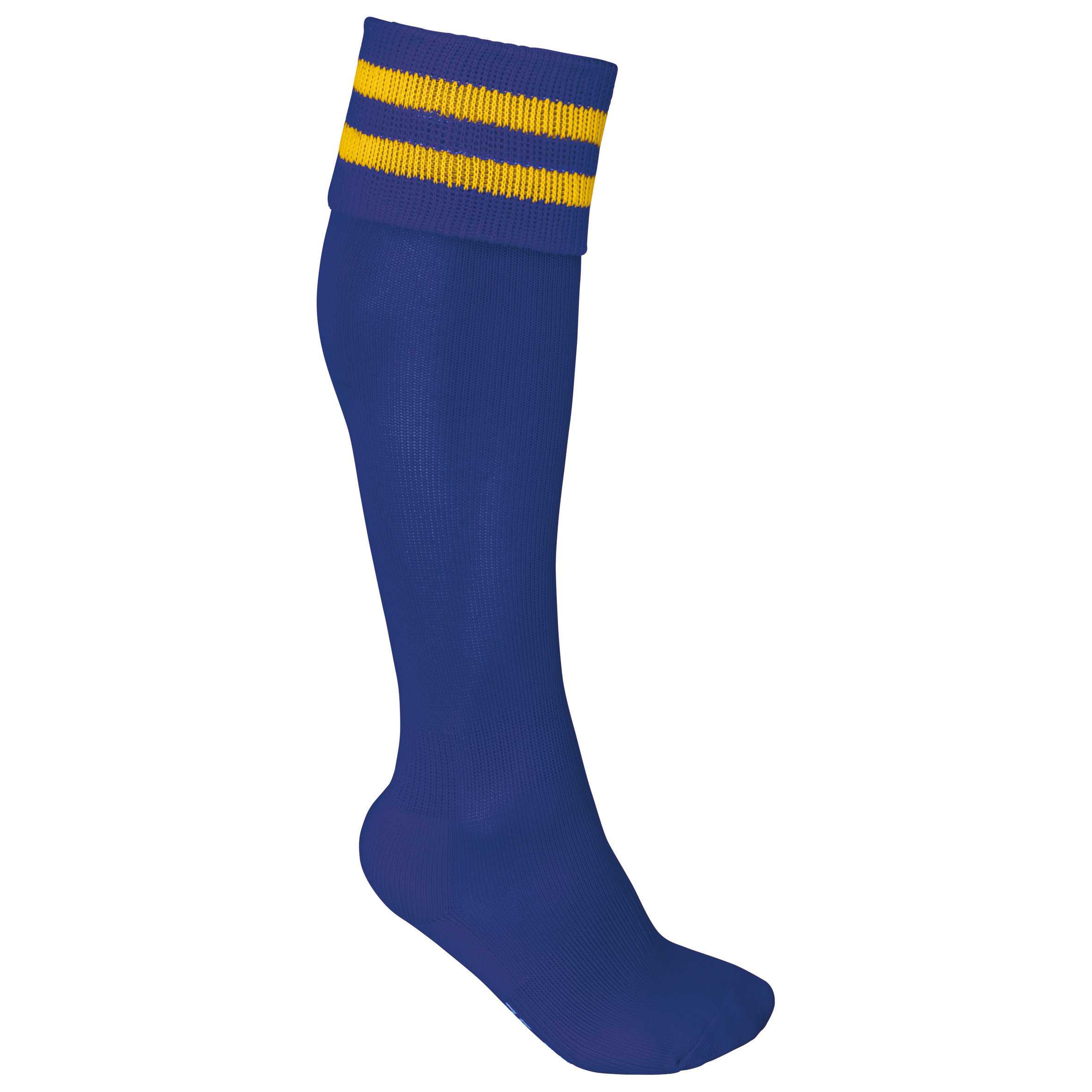 Calcetines deportivos a rayas Dark Royal Blue / Sporty Yellow