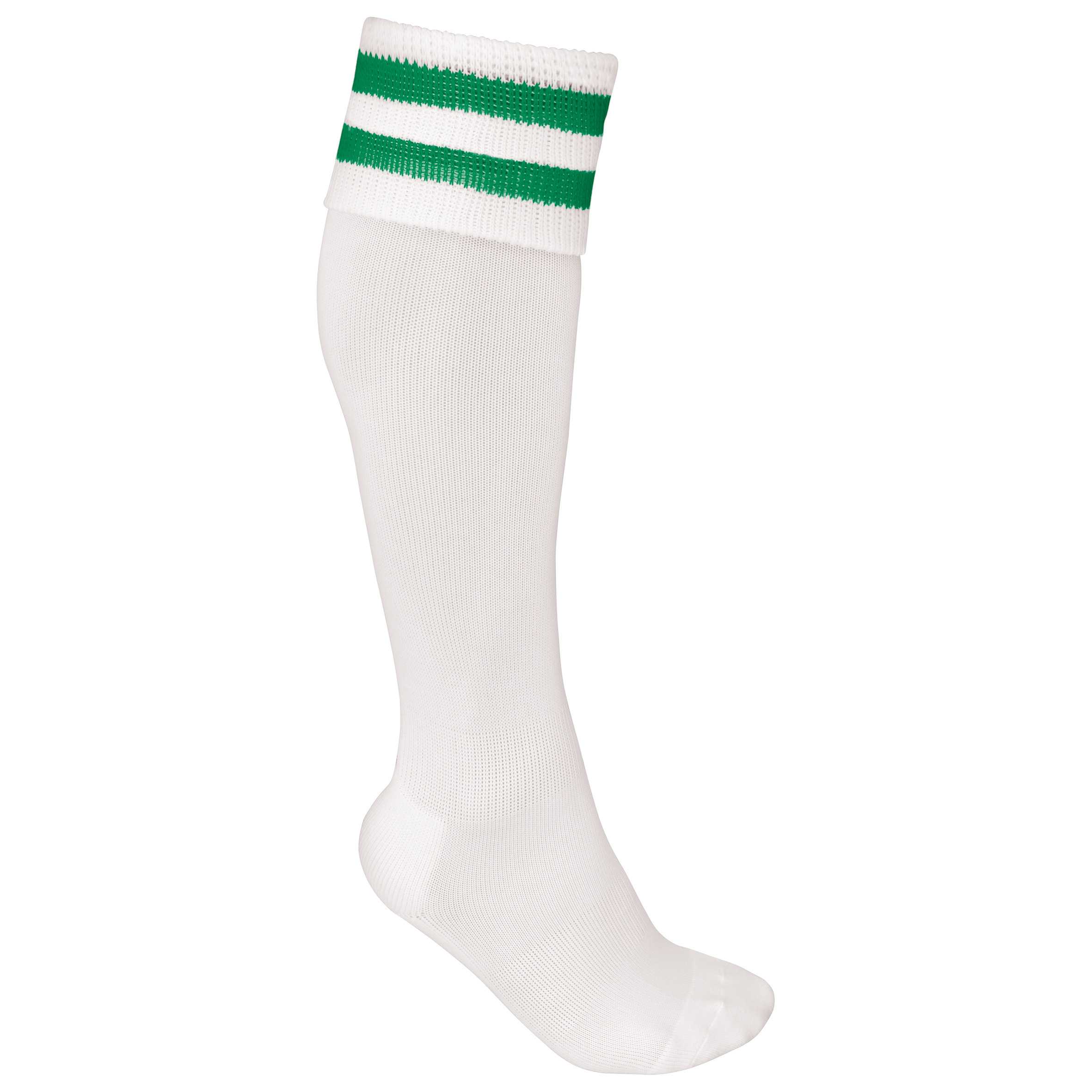 Calcetines deportivos a rayas White / Sporty Kelly Green