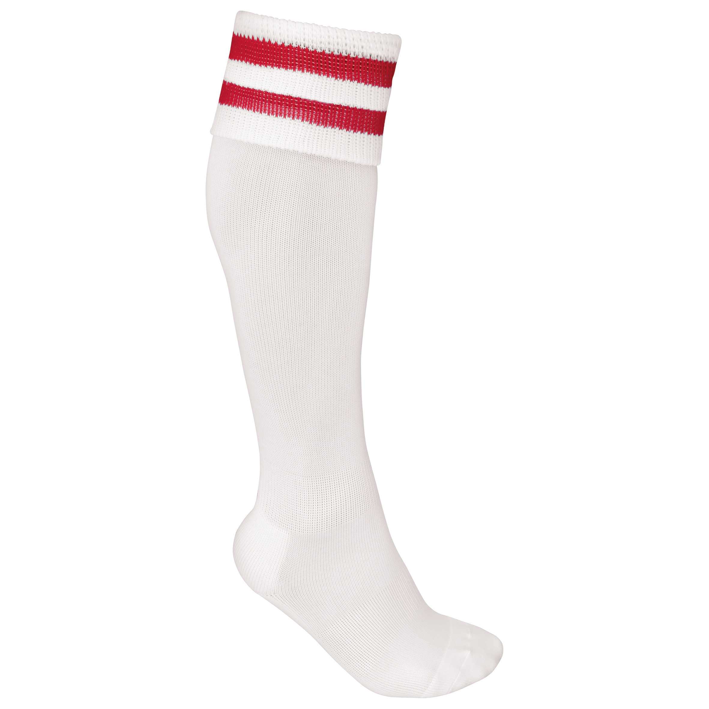 Calcetines deportivos a rayas White / Sporty Red