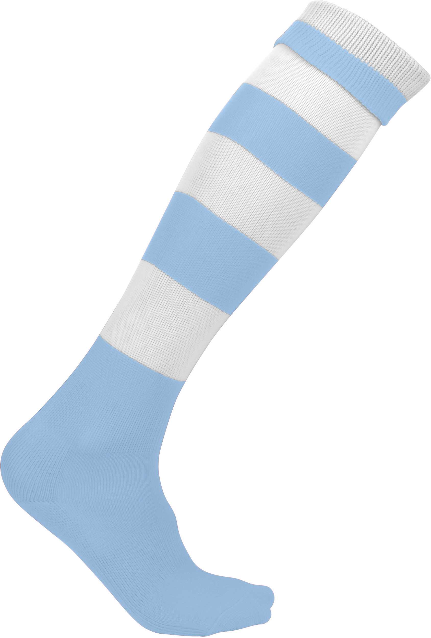Calcetines deportivos a rayas unisex Sporty Sky Blue / White