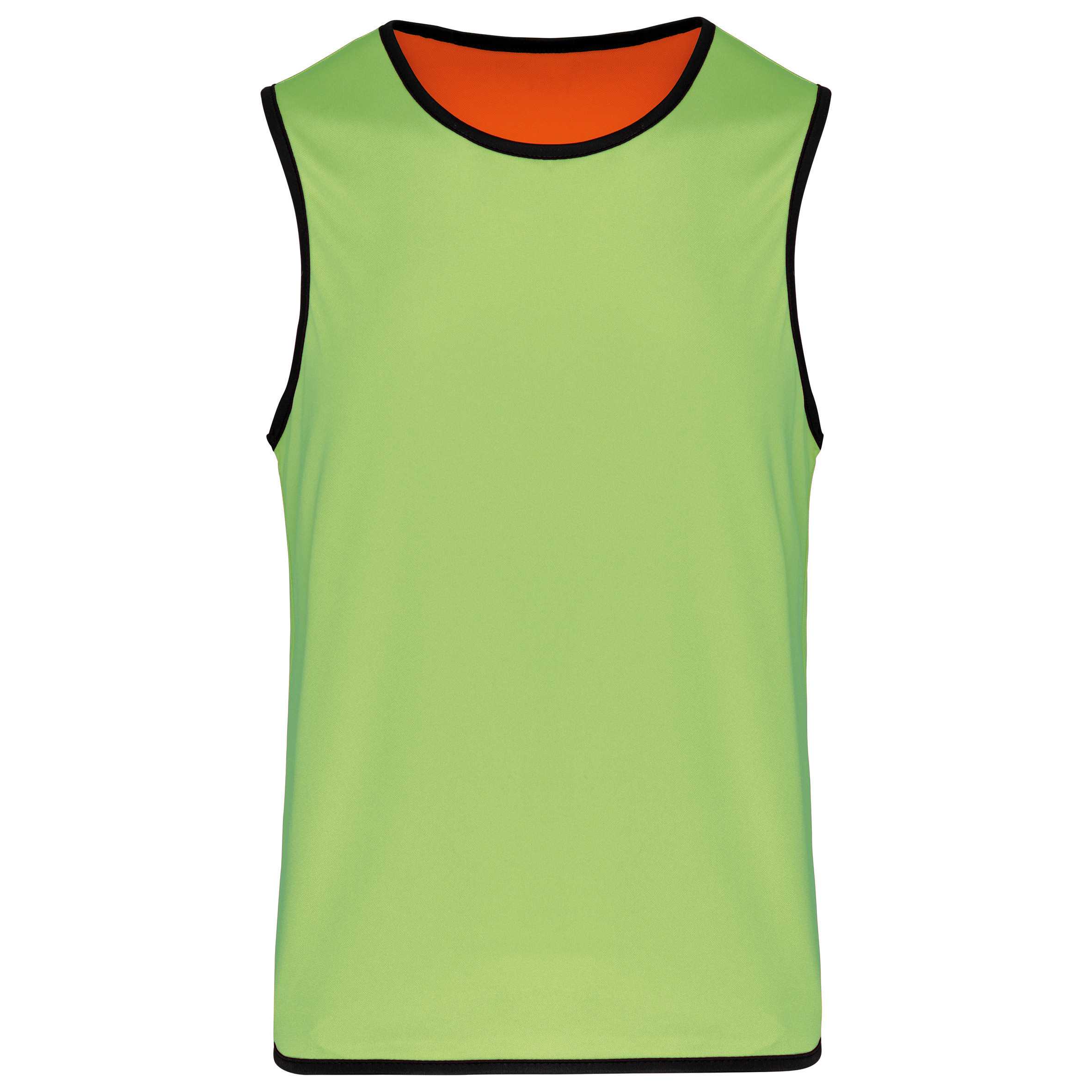 Peto de rugby reversible Lime / Spicy Orange