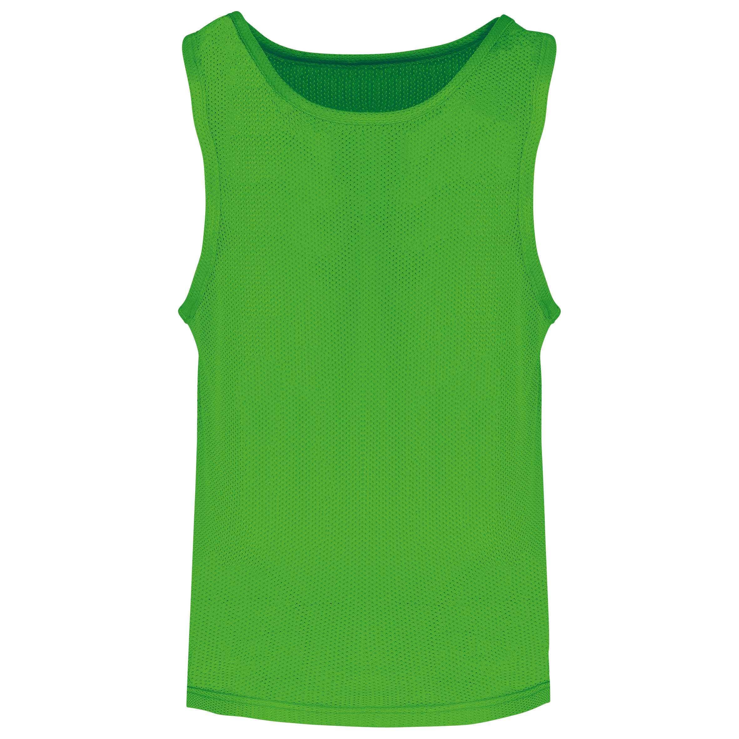 Peto ligero de rejilla multi-deportes para niños Fluorescent Green