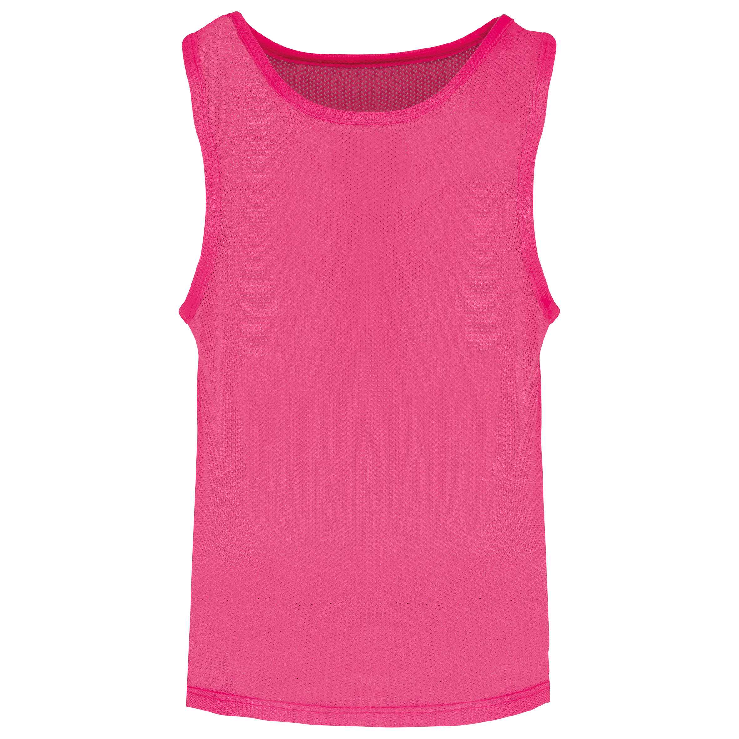 Peto ligero de rejilla multi-deportes para niños Fluorescent  Pink