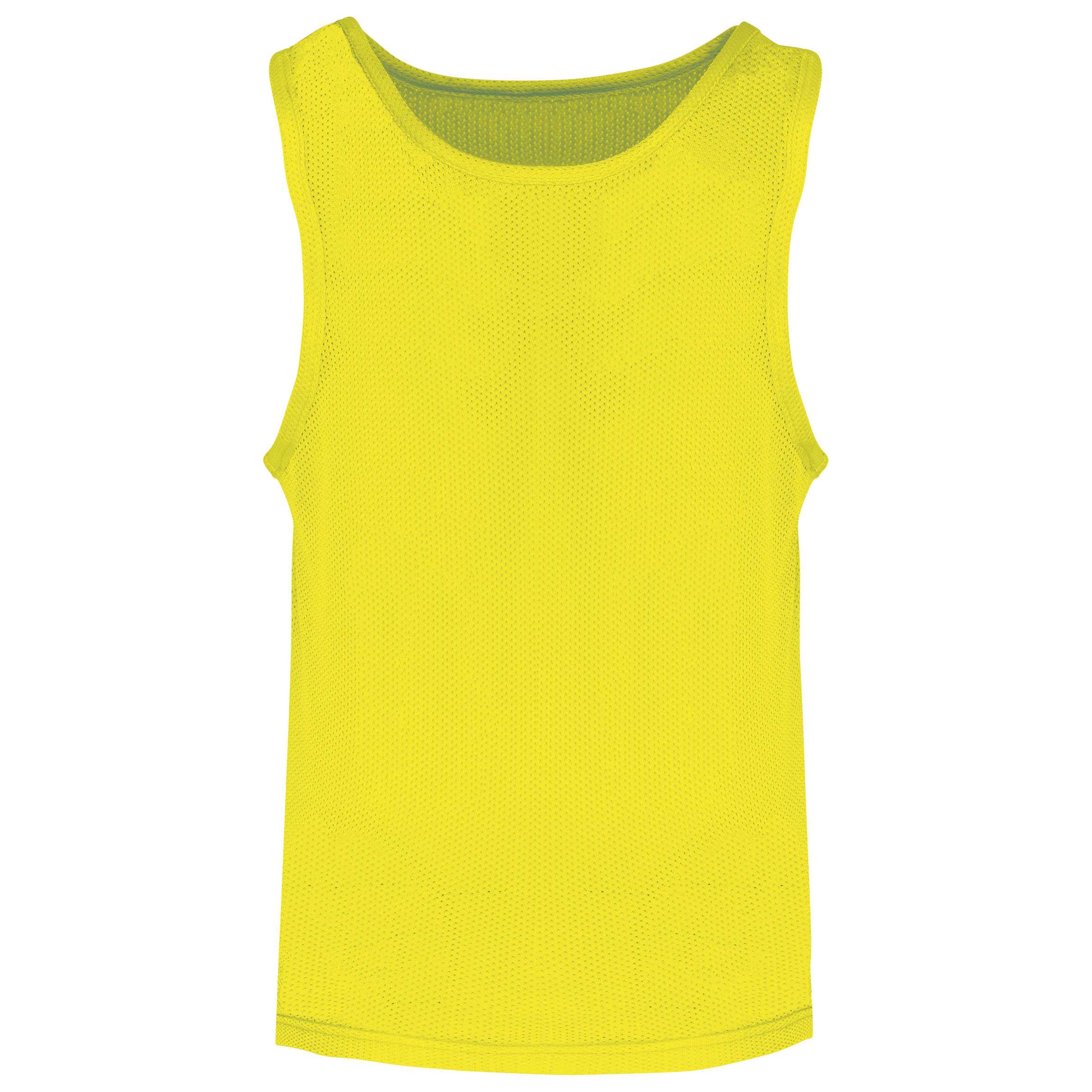 Peto ligero de rejilla multi-deportes para niños Fluorescent Yellow