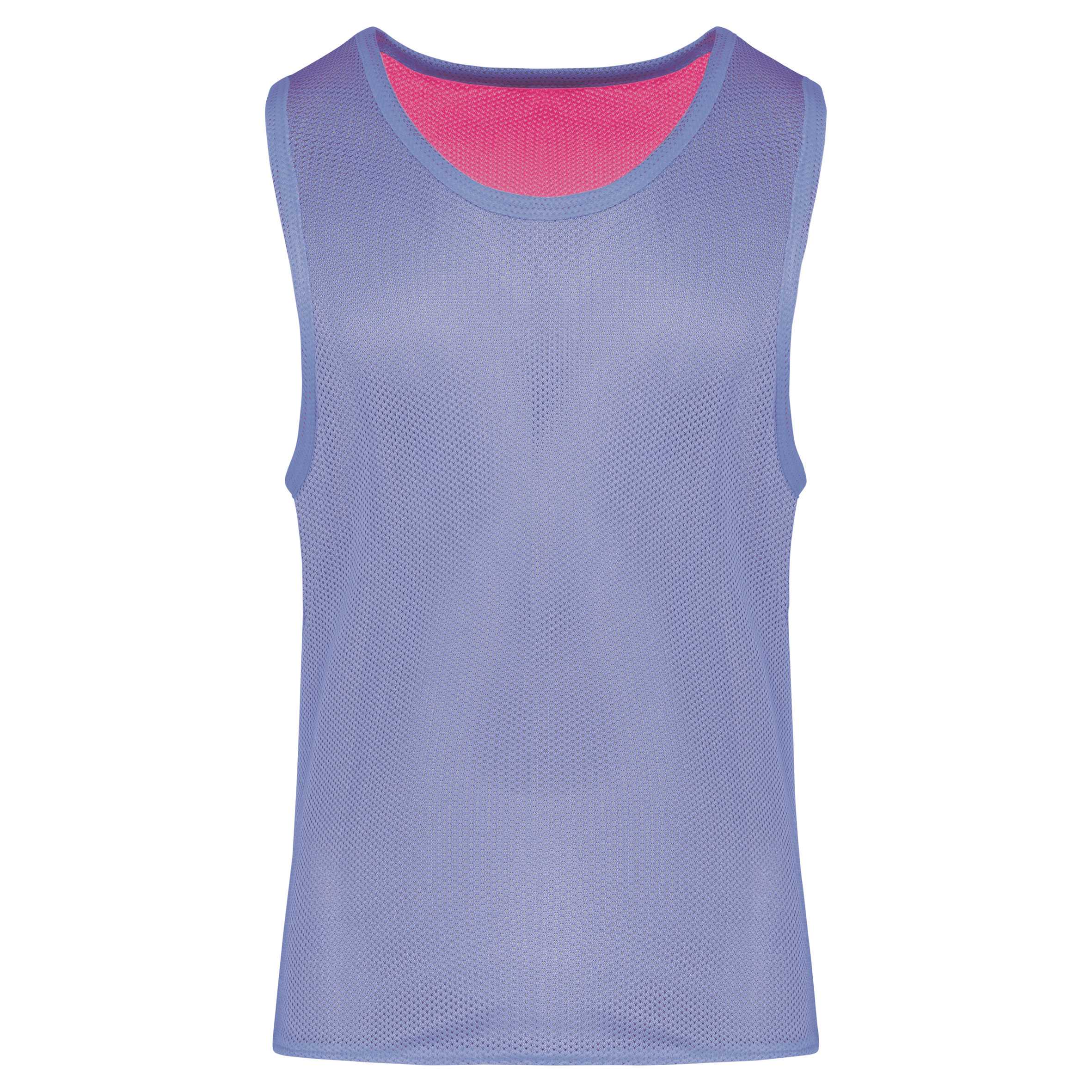 Peto reversible multi-deportes para niños Fluorescent  Pink / Sporty Sky Blue