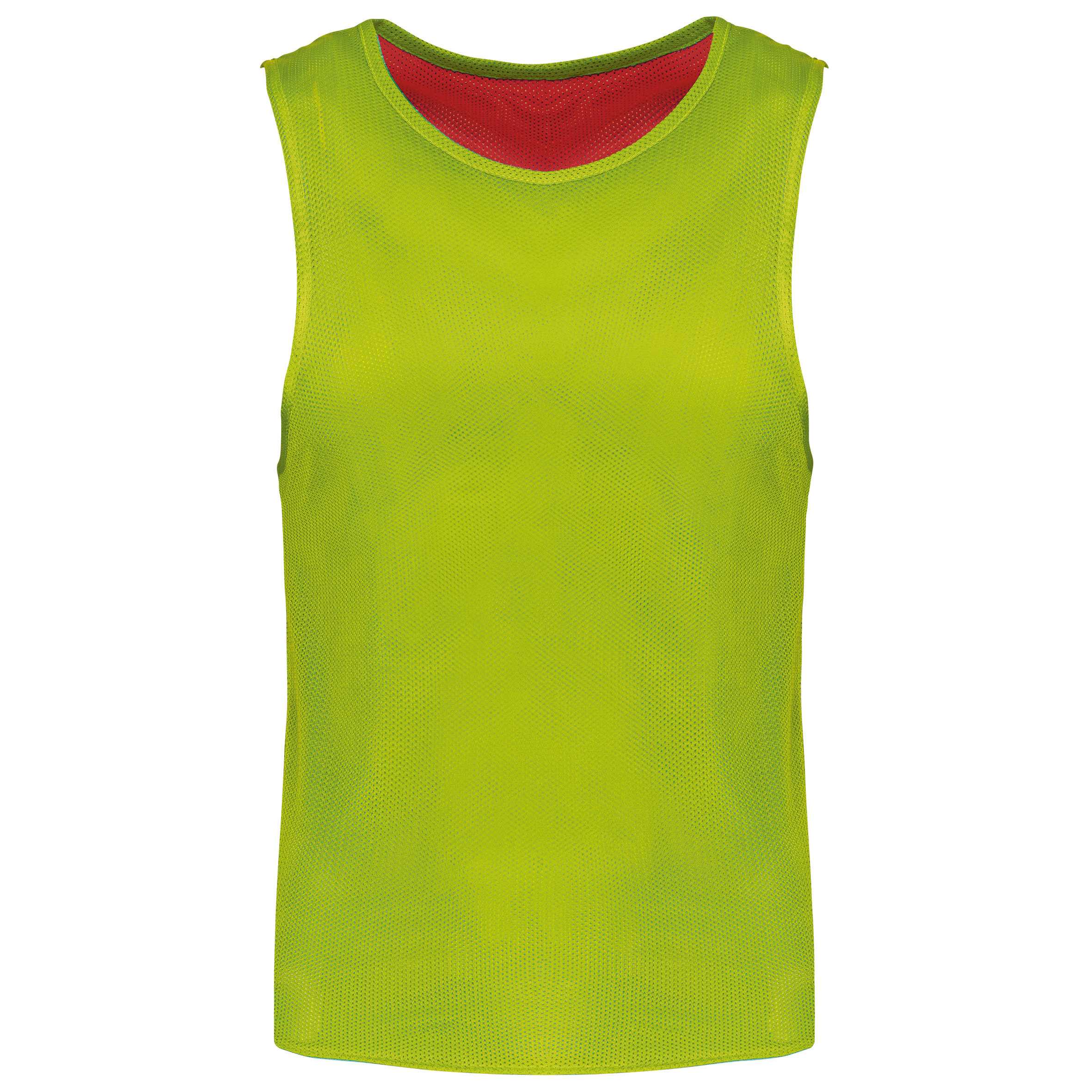 Peto reversible multi-deportes para niños Sporty Red / Fluorescent Green