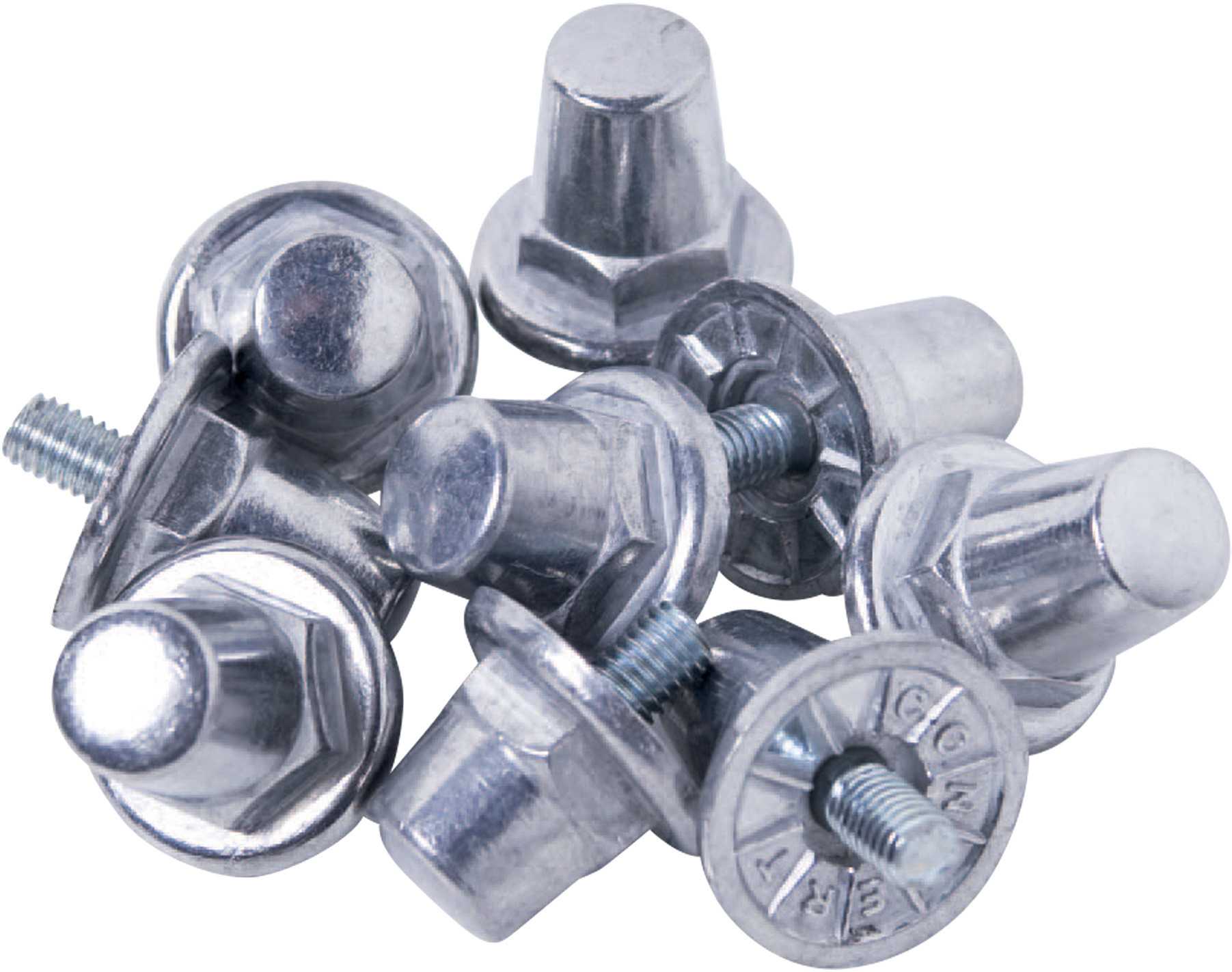Pack 100 tacos hexagonales de aluminio Silver