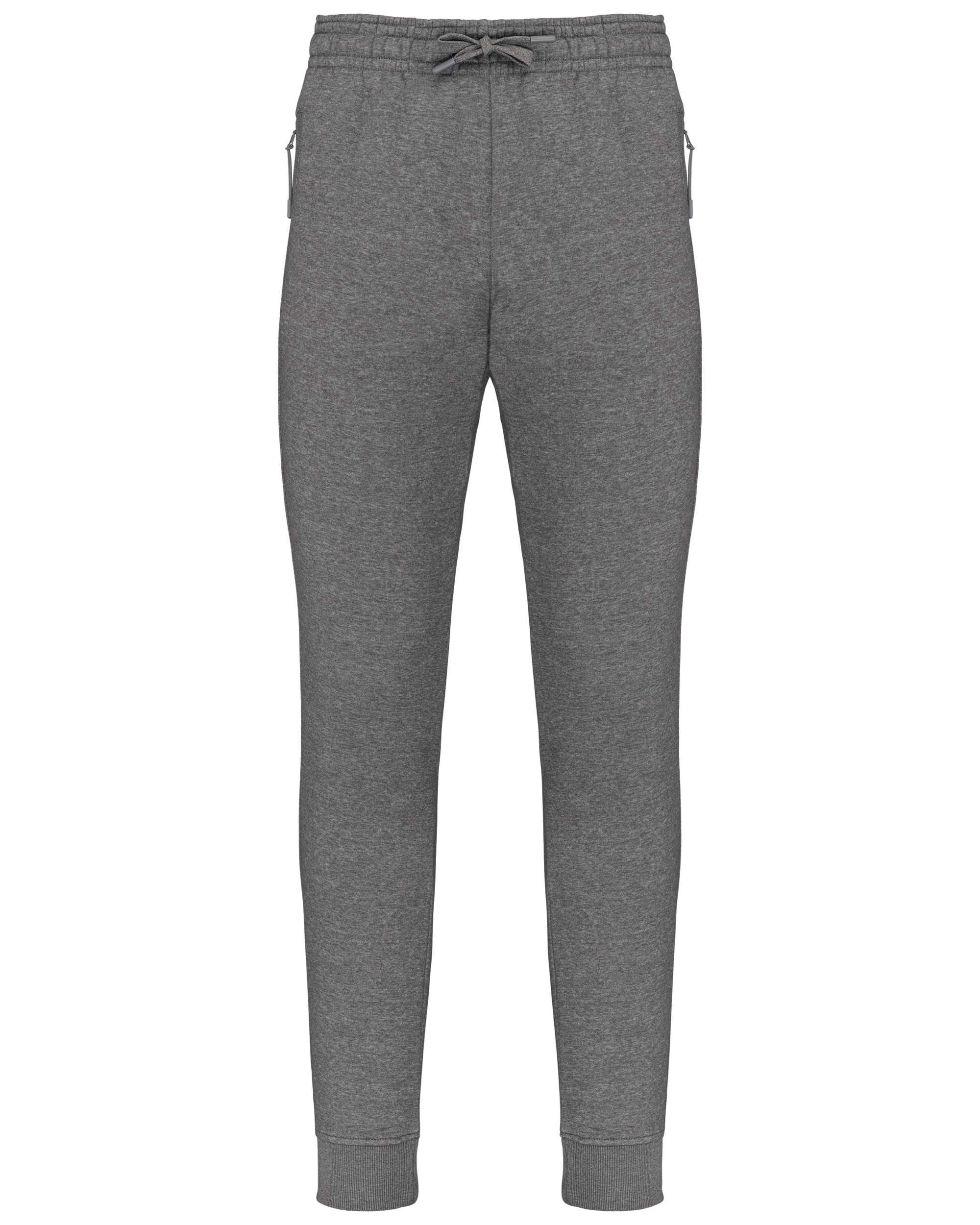 Pantalón chándal de jogging multideporte con bolsillos adulto Grey Heather