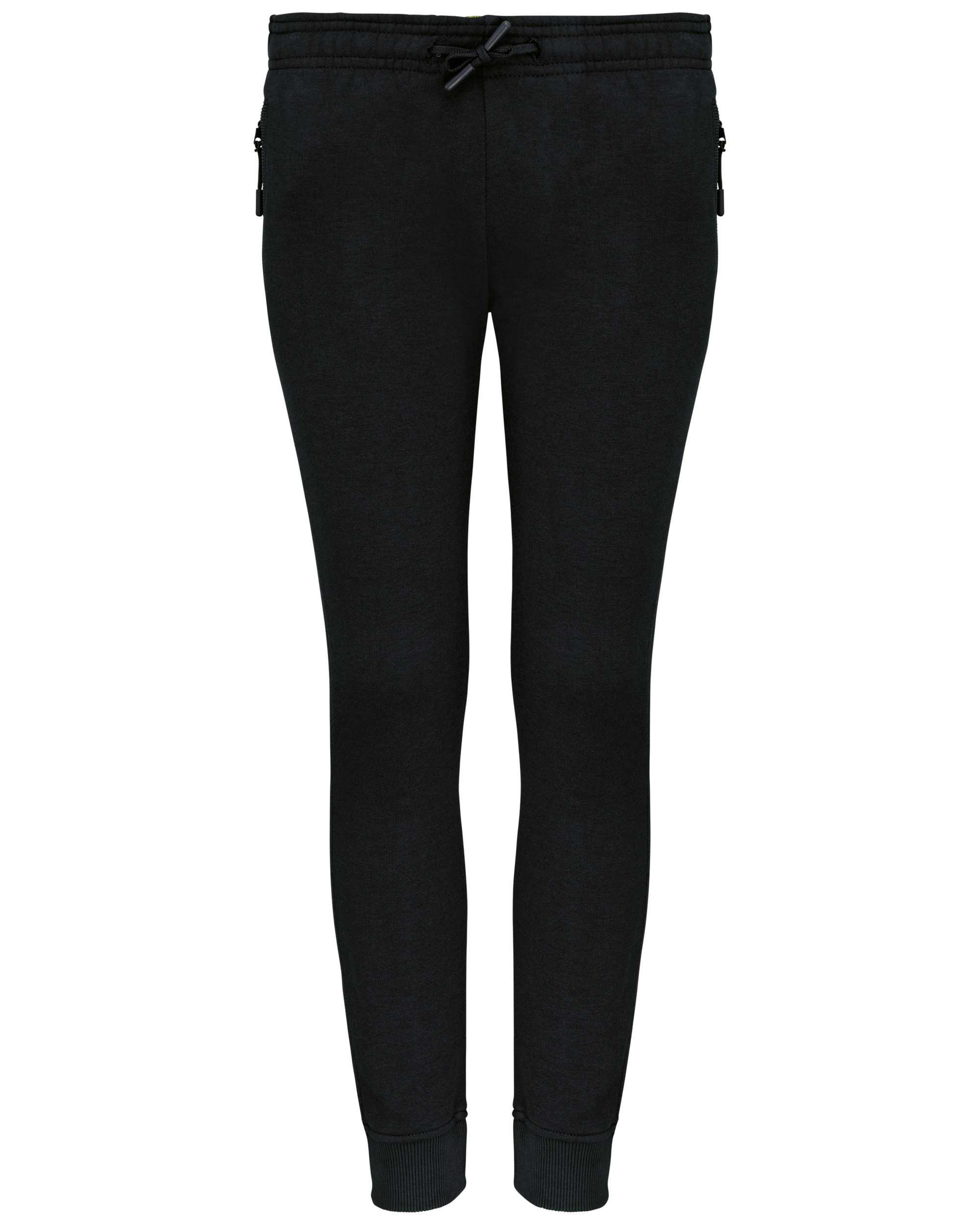 Pantalón chandal de jogging con bolsillos multideporte para niños Black