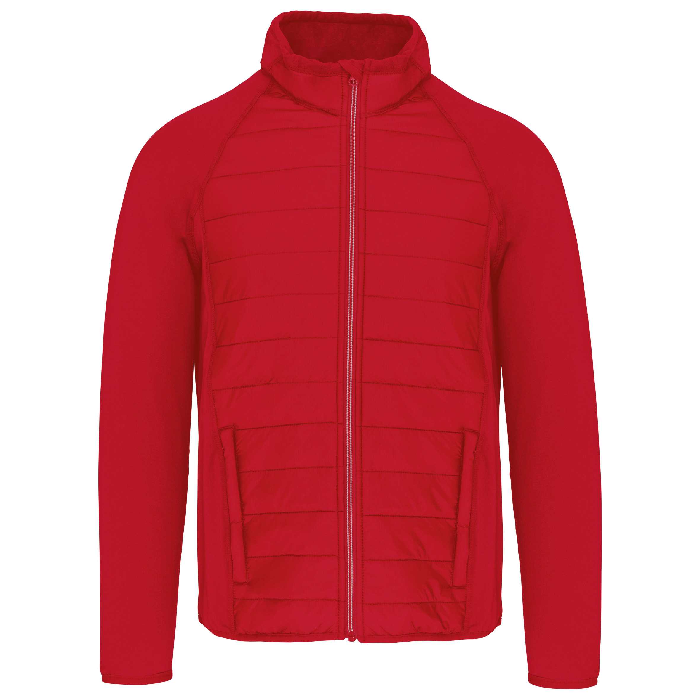 Chaqueta deporte bimaterial unisex Sporty Red