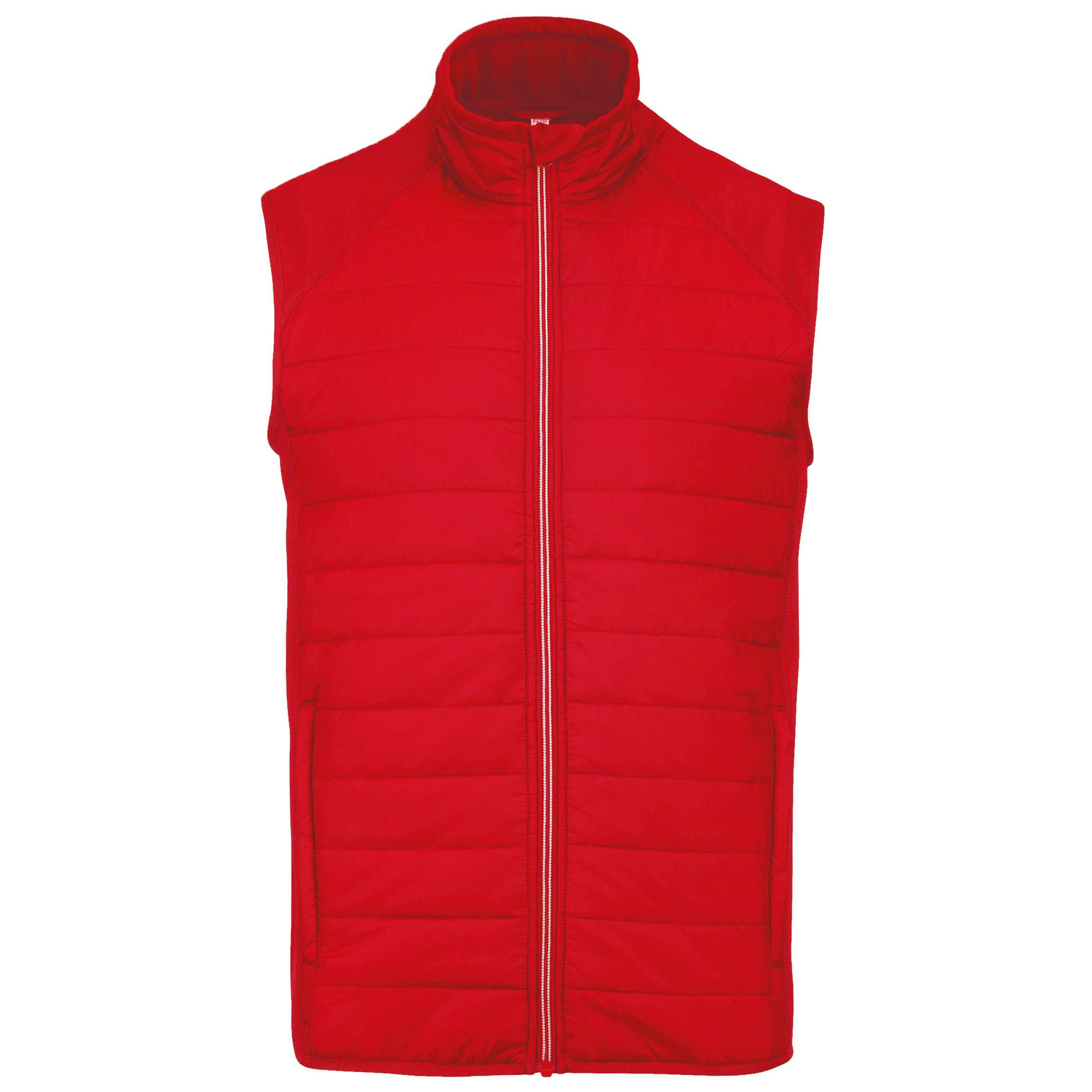 Chaleco deportivo bimaterial unisex Sporty Red