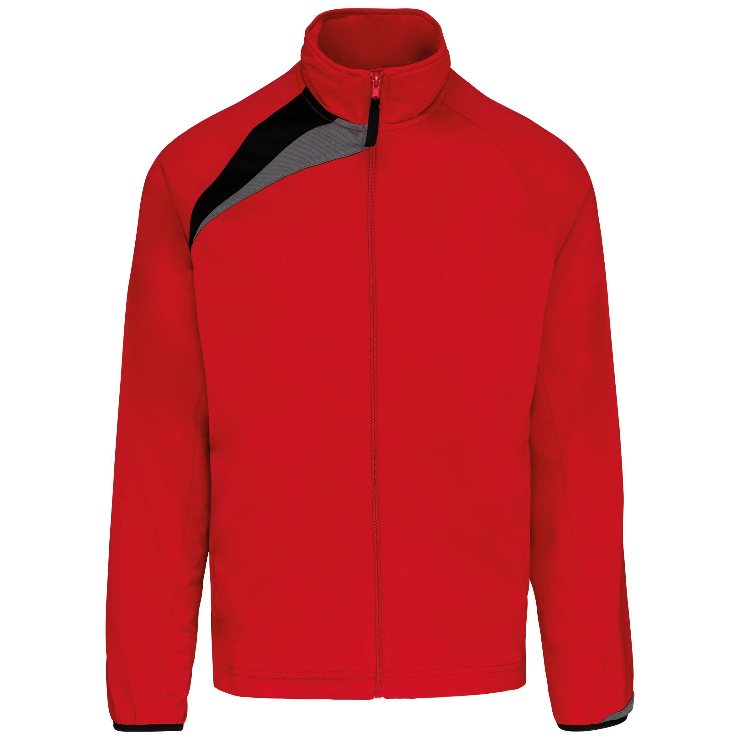 Chaqueta de chándal adulto Sporty red/Black/Storm grey