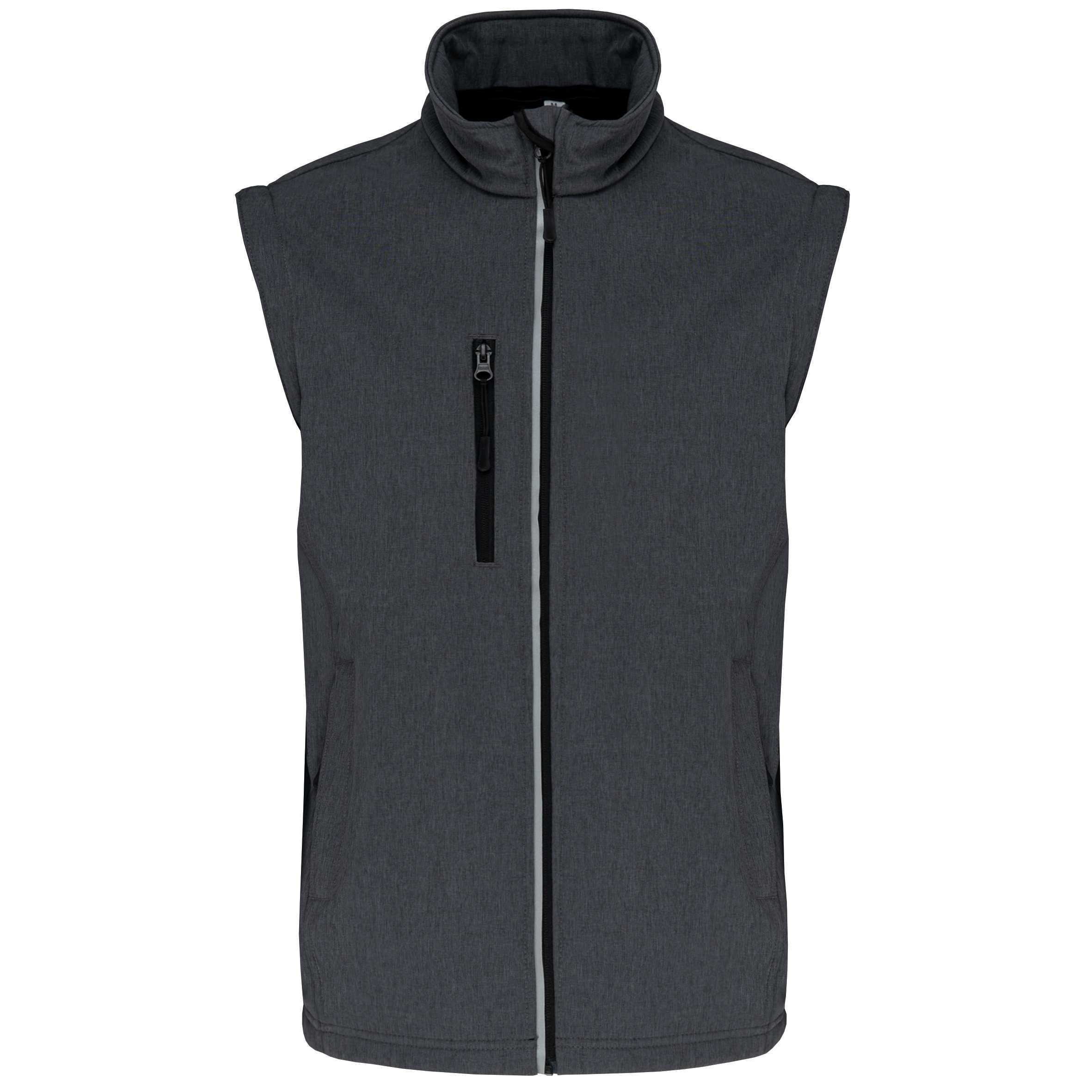 Chaqueta softshell con mangas extraíbles unisex Marl Dark Grey