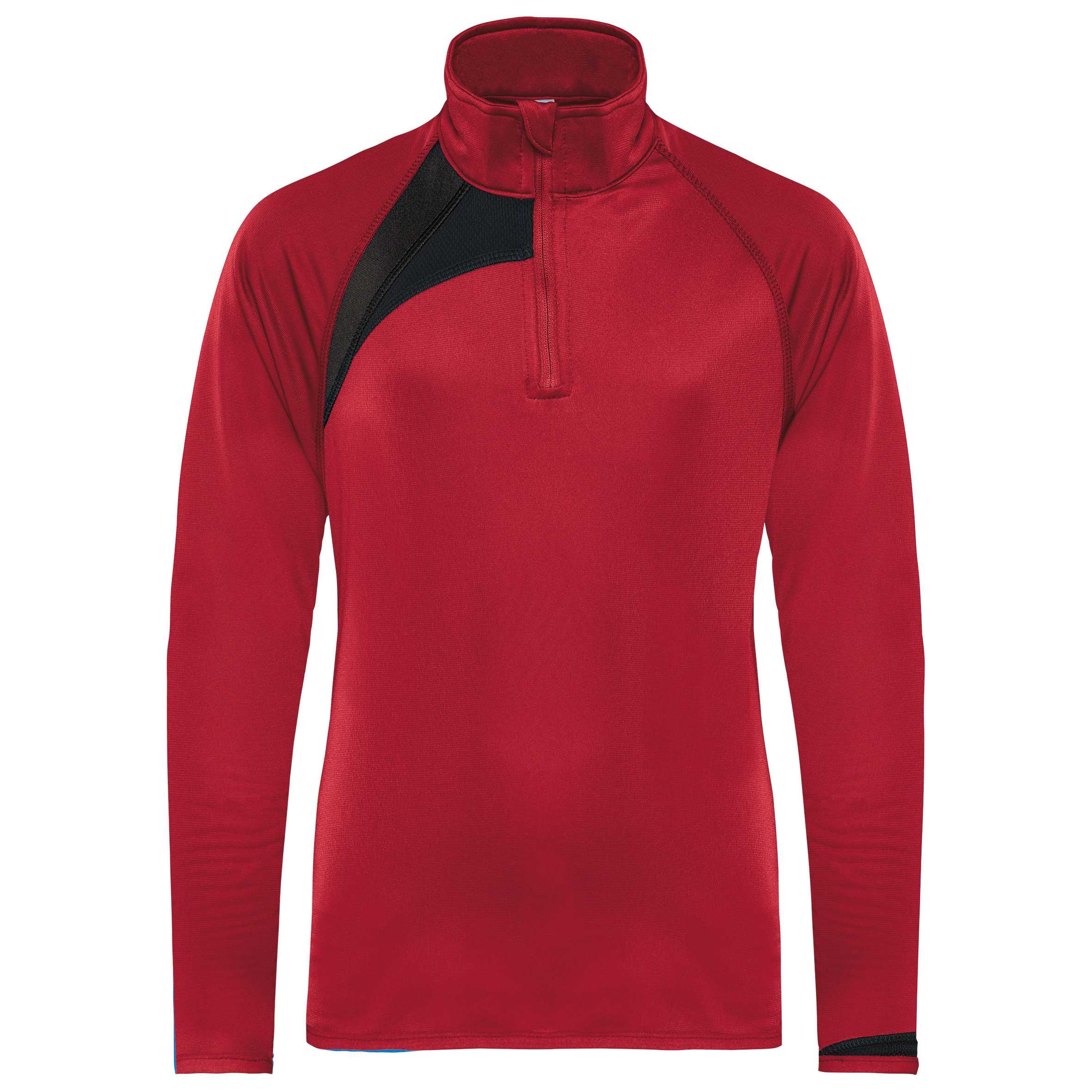 Sudadera de entrenamiento 1/4 cremallera niños Sporty Red / Black / Storm Grey