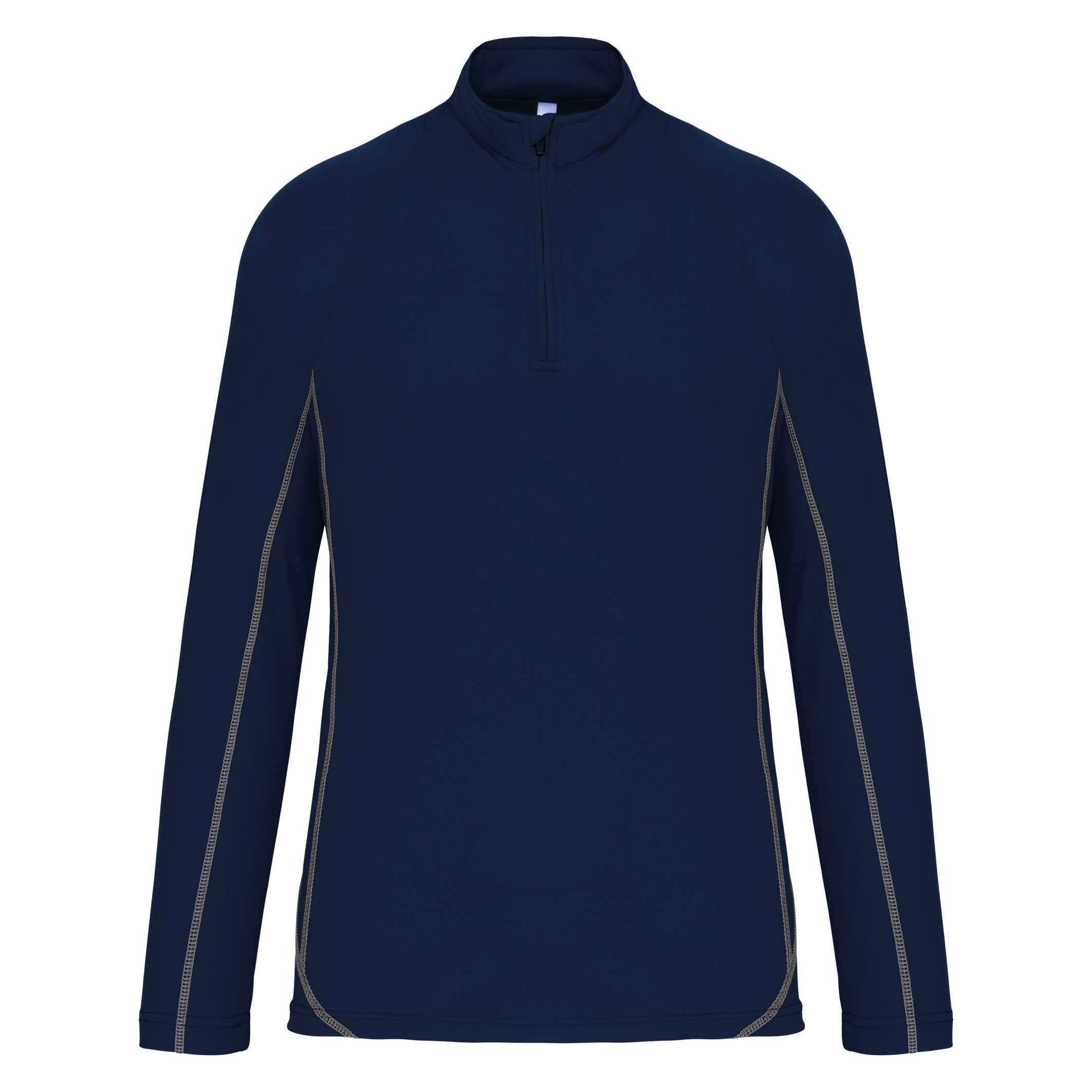 Top deportivo de manga larga ¼ zip hombre Sporty Navy