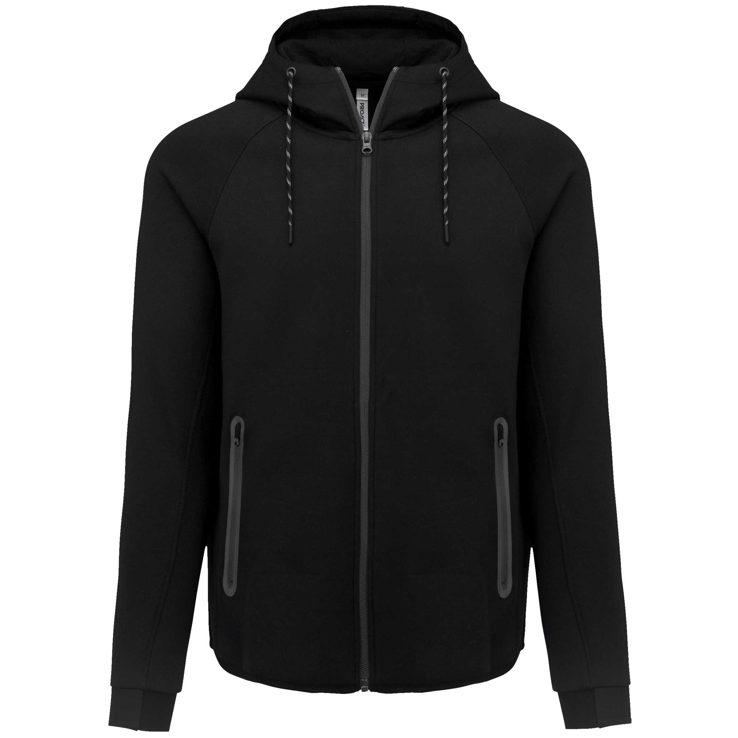 Chaqueta de chándal performance con capucha hombre Black