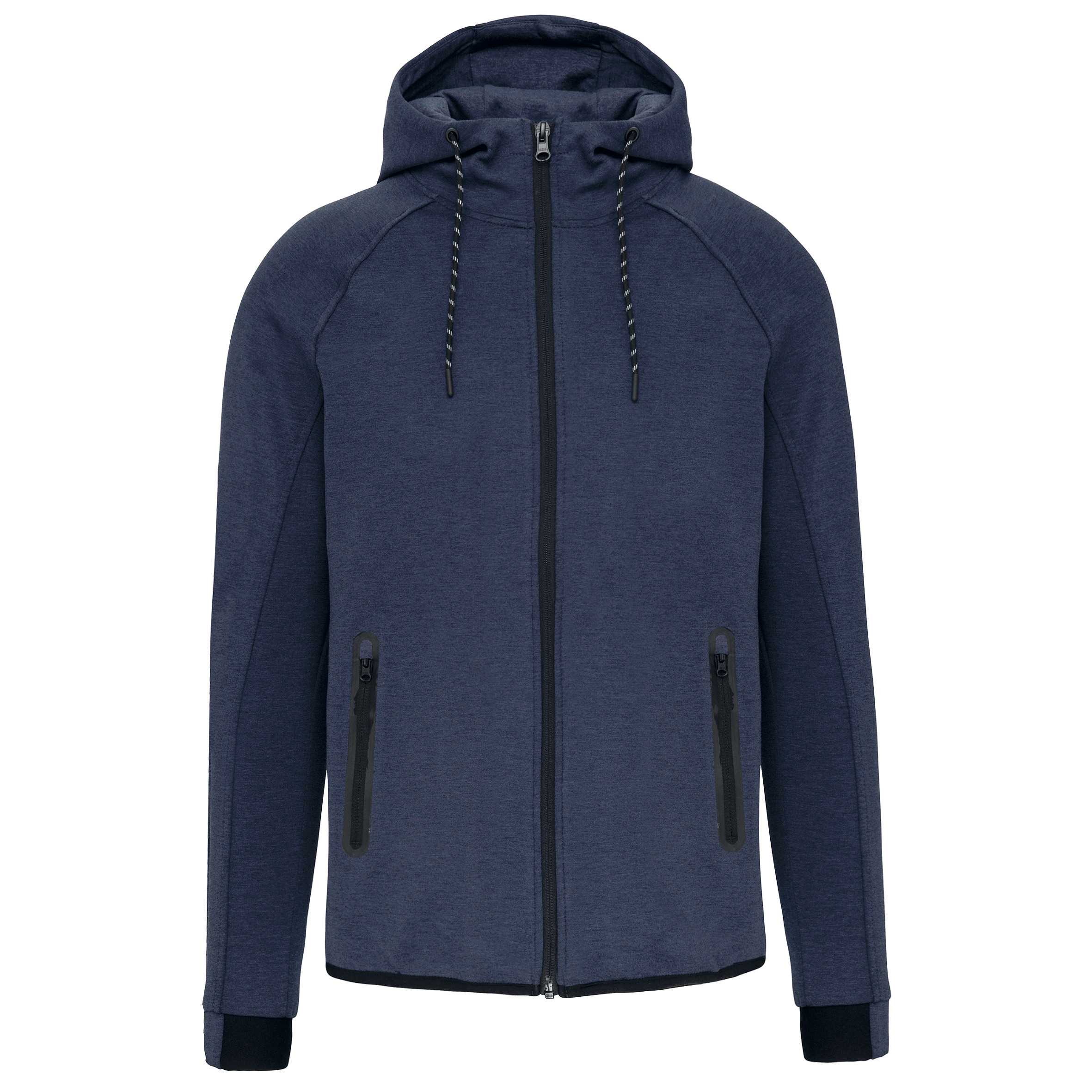 Chaqueta de chándal performance con capucha hombre French Navy Heather