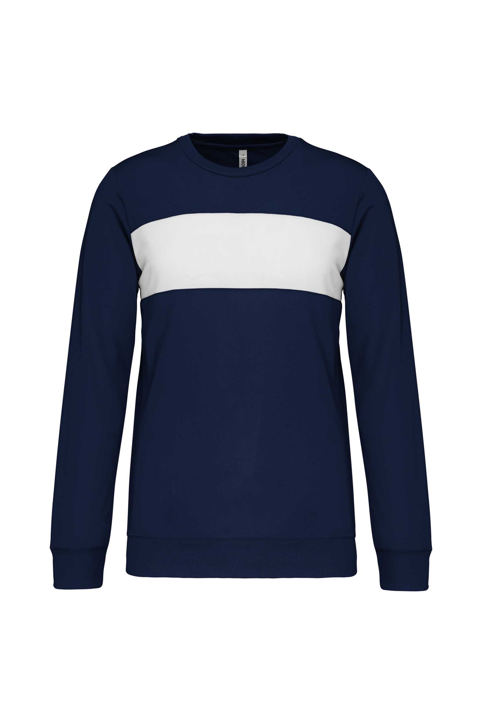 Sudadera poliéster niños Sporty Navy / White