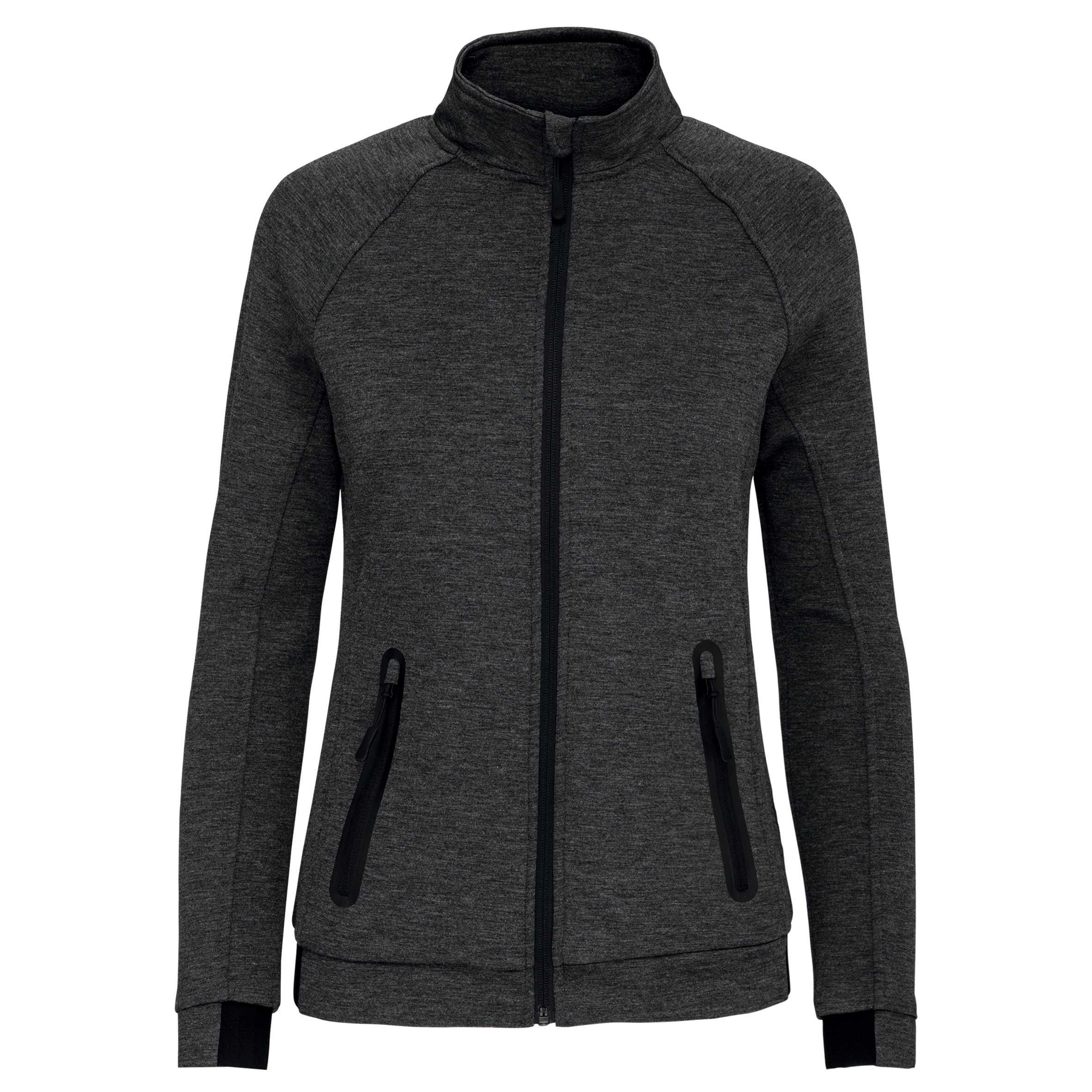 Chaqueta cuello alto mujer Deep Grey Heather