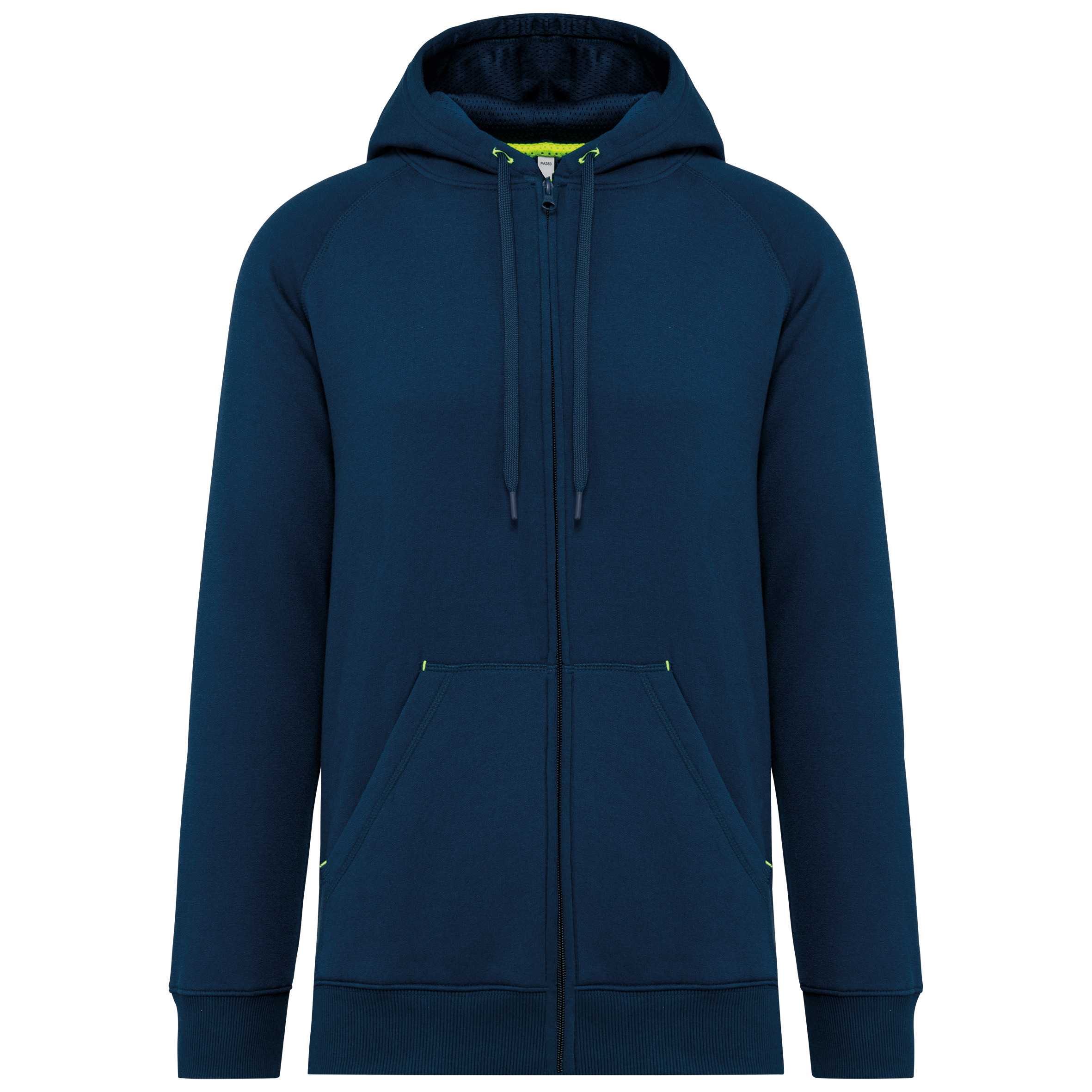 Chaqueta cremallera y capucha - Unisex Sporty Navy