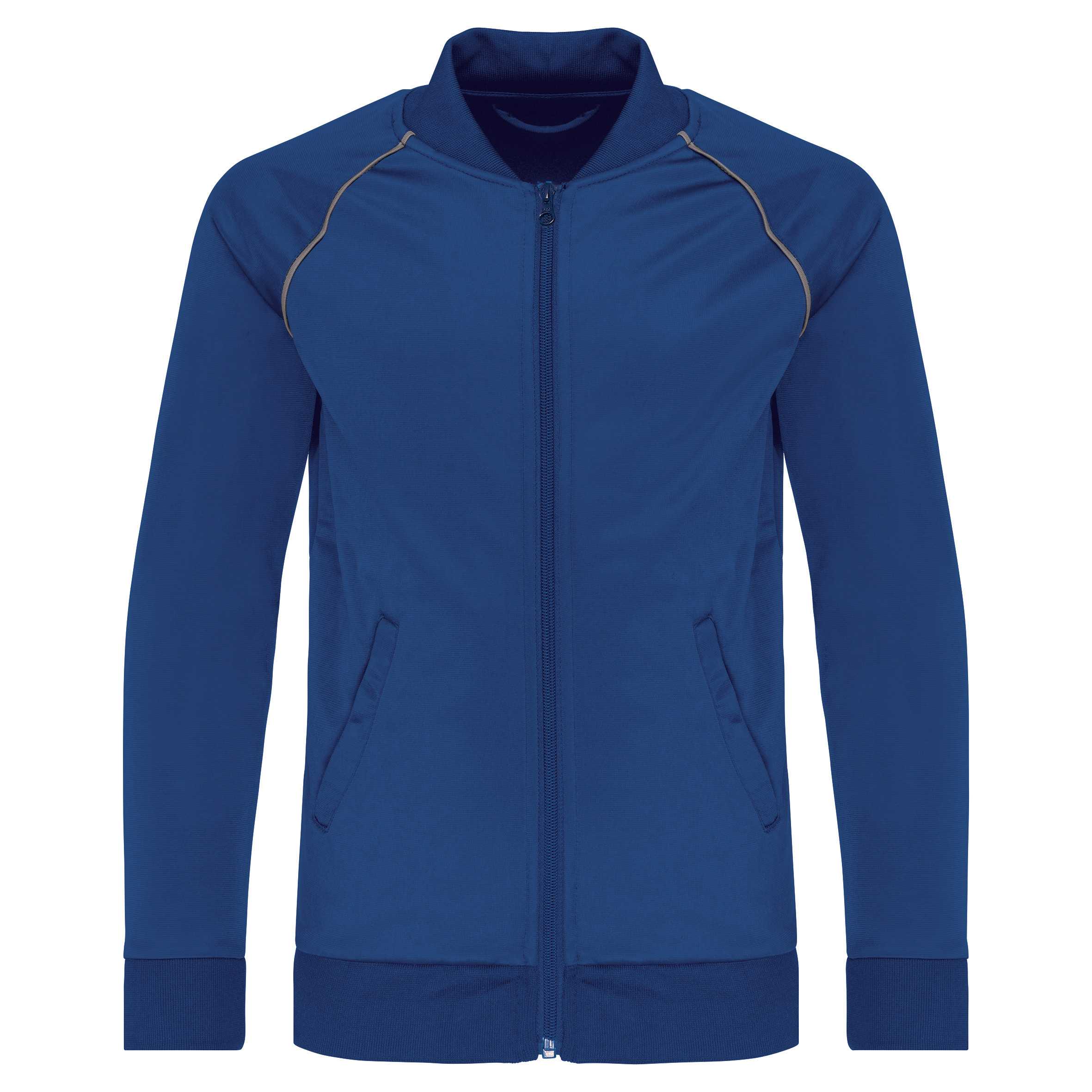 Chaqueta de CHÁNDAL con cremallera y ribete niños Dark Royal Blue