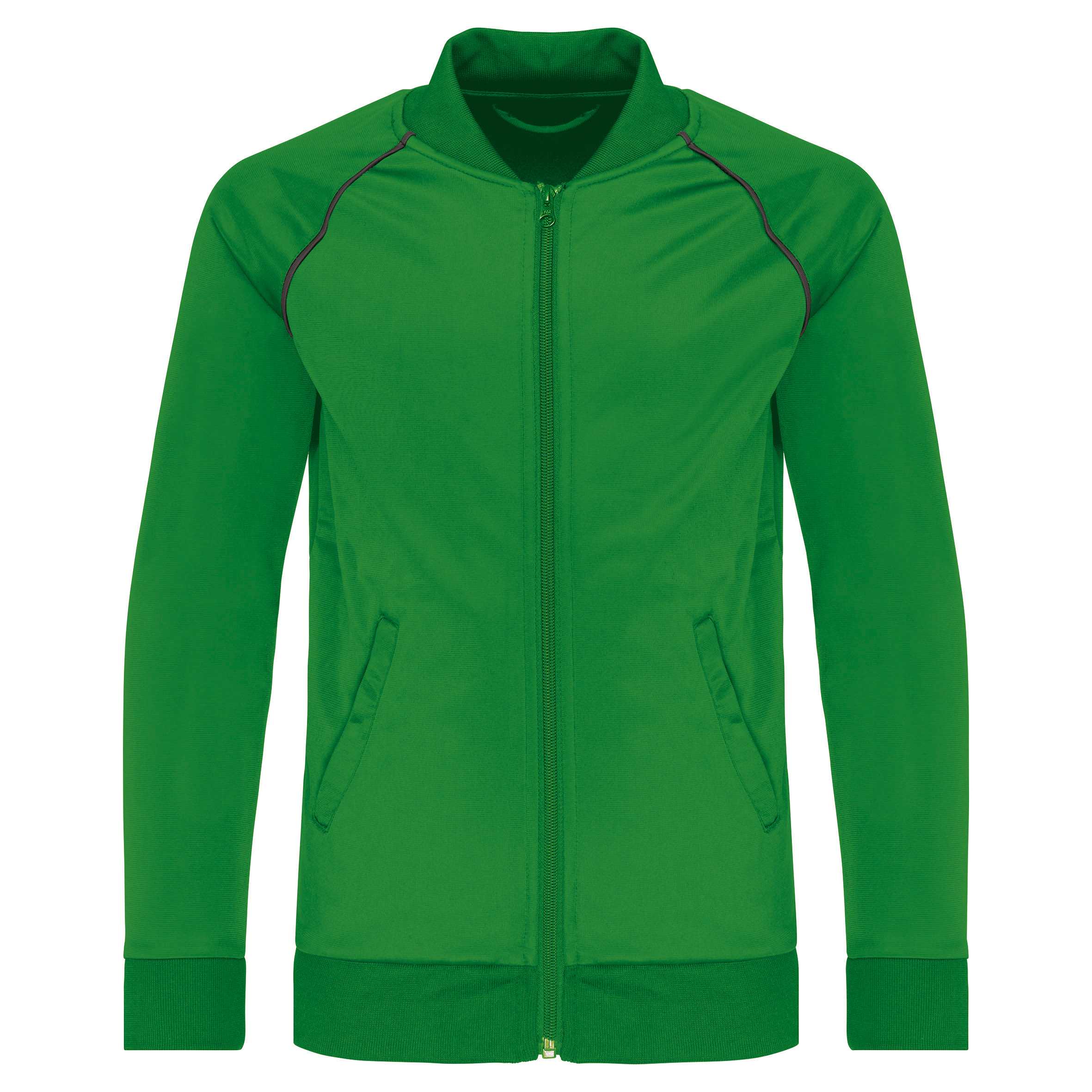 Chaqueta de CHÁNDAL con cremallera y ribete niños Green