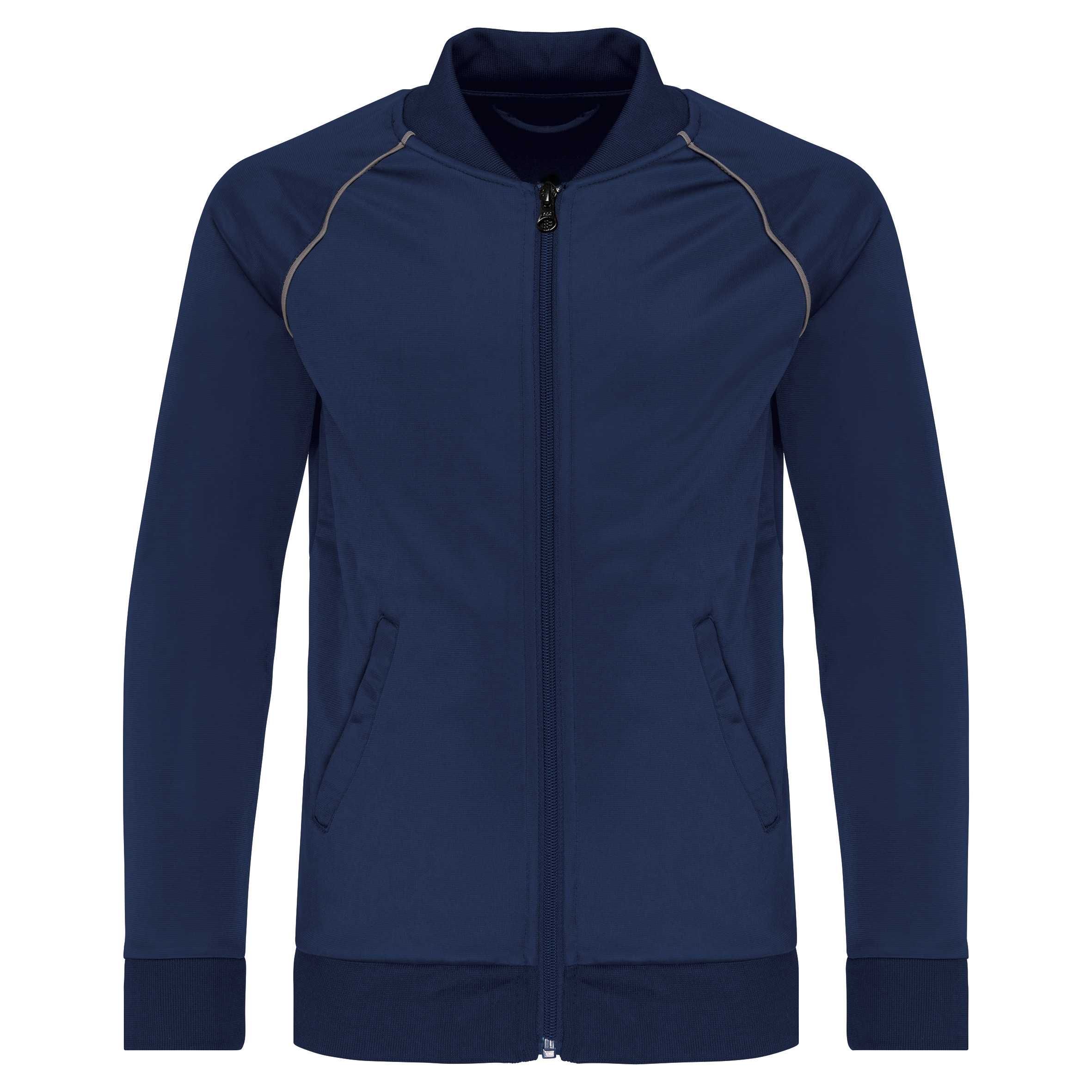 Chaqueta de CHÁNDAL con cremallera y ribete niños Sporty Navy