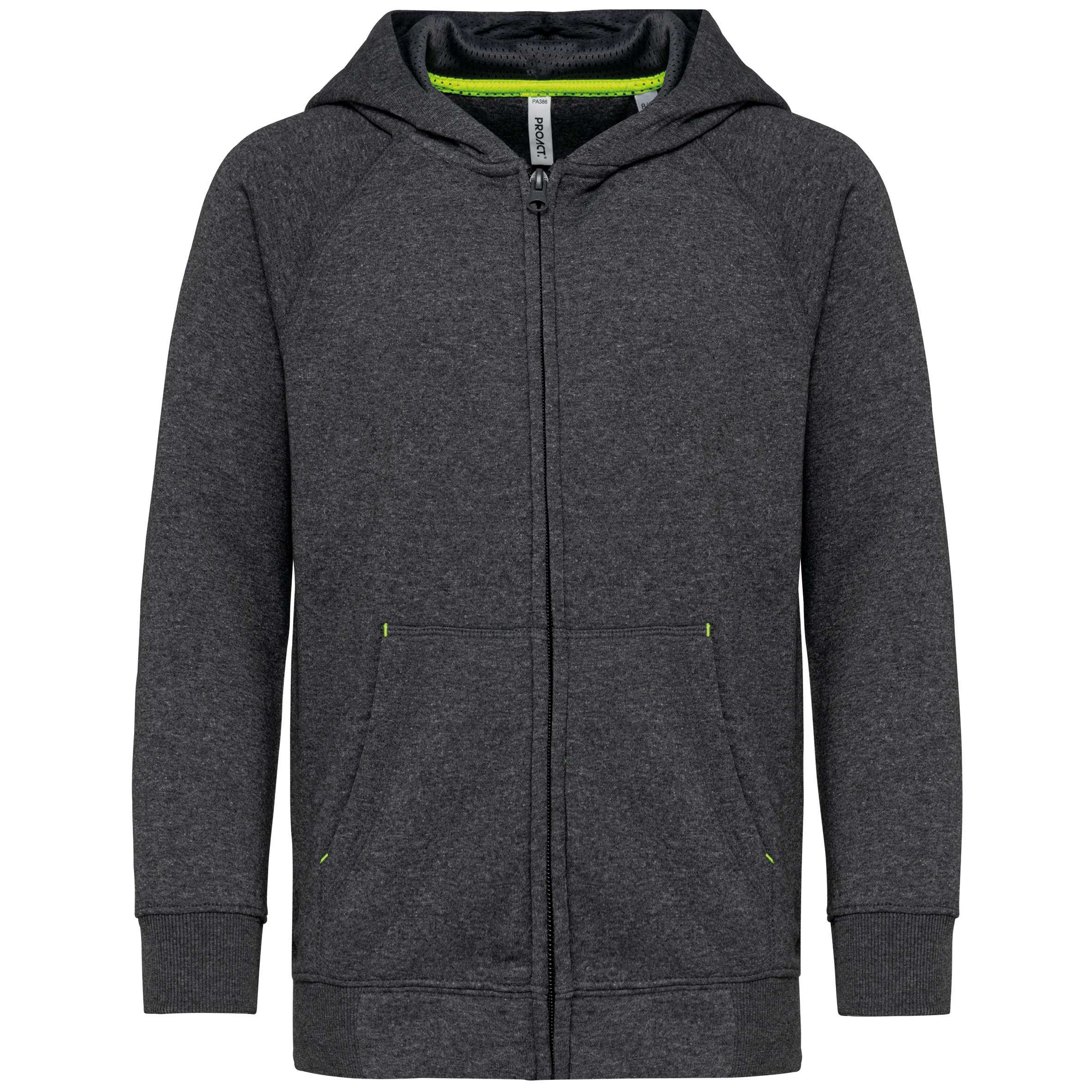 Chaqueta cremallera y capucha infantil Dark Grey Heather