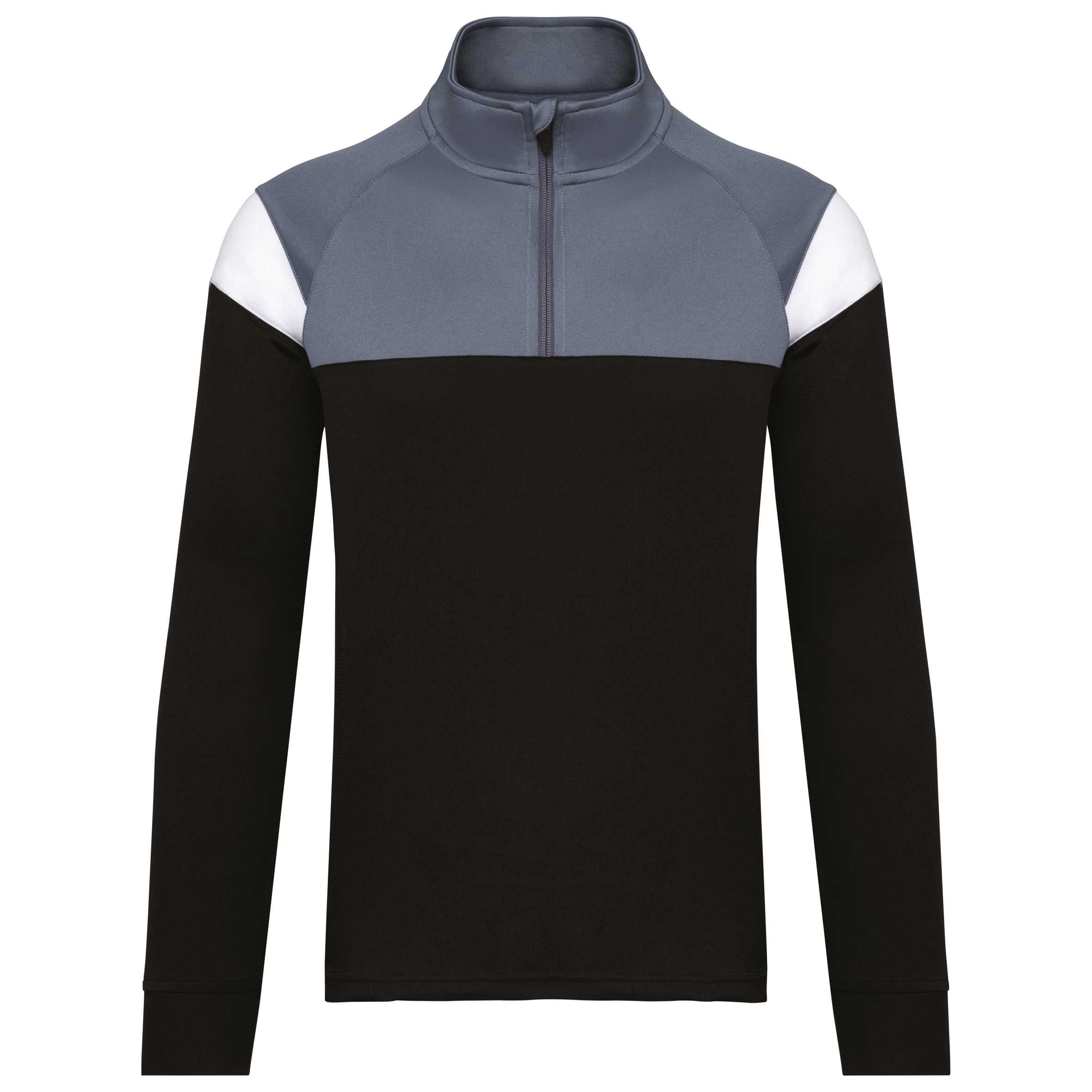 Sudadera de entrenamiento 1/4 de cremallera unisex Black / sporty grey
