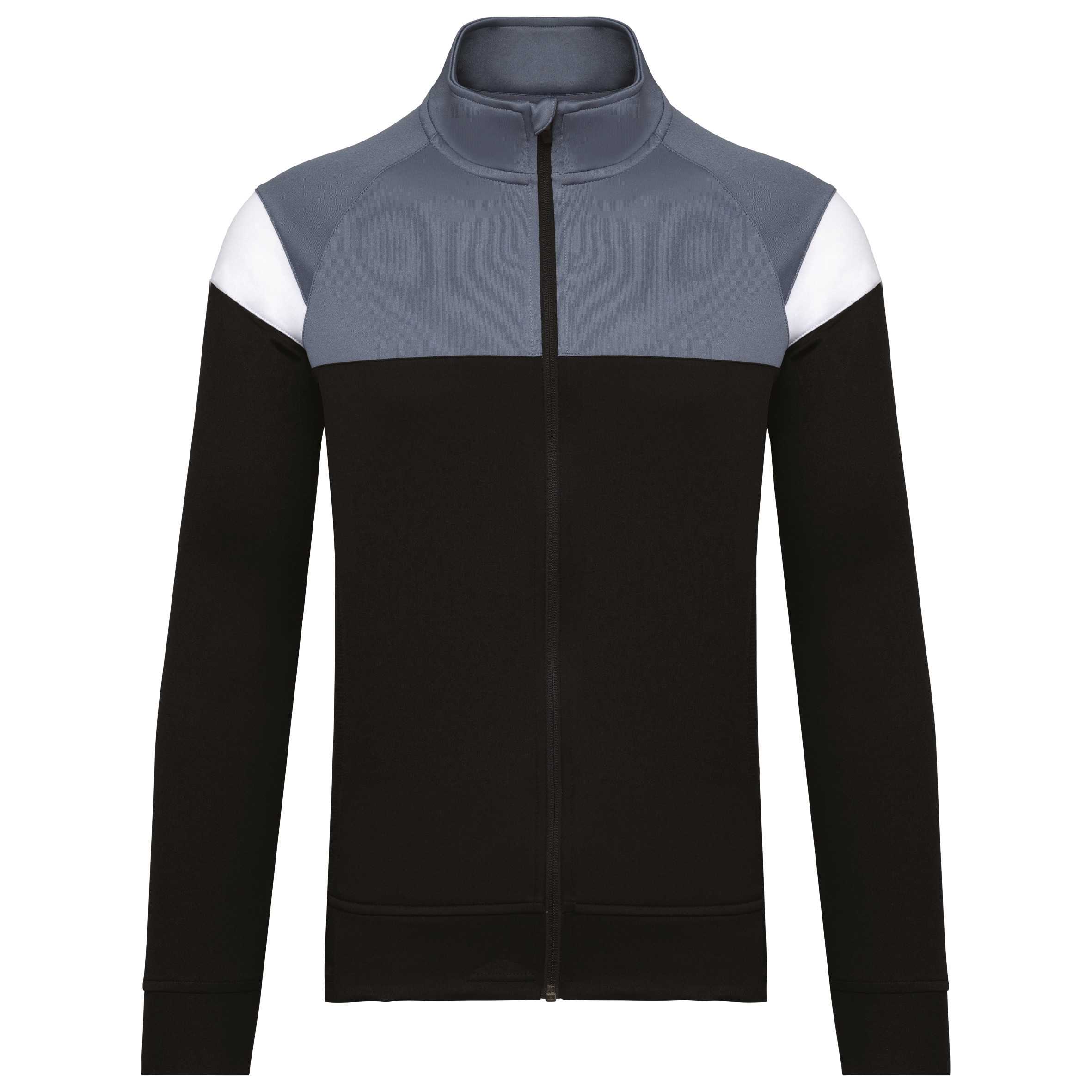 Chaqueta de chándal con cremallera unisex Black / sporty grey