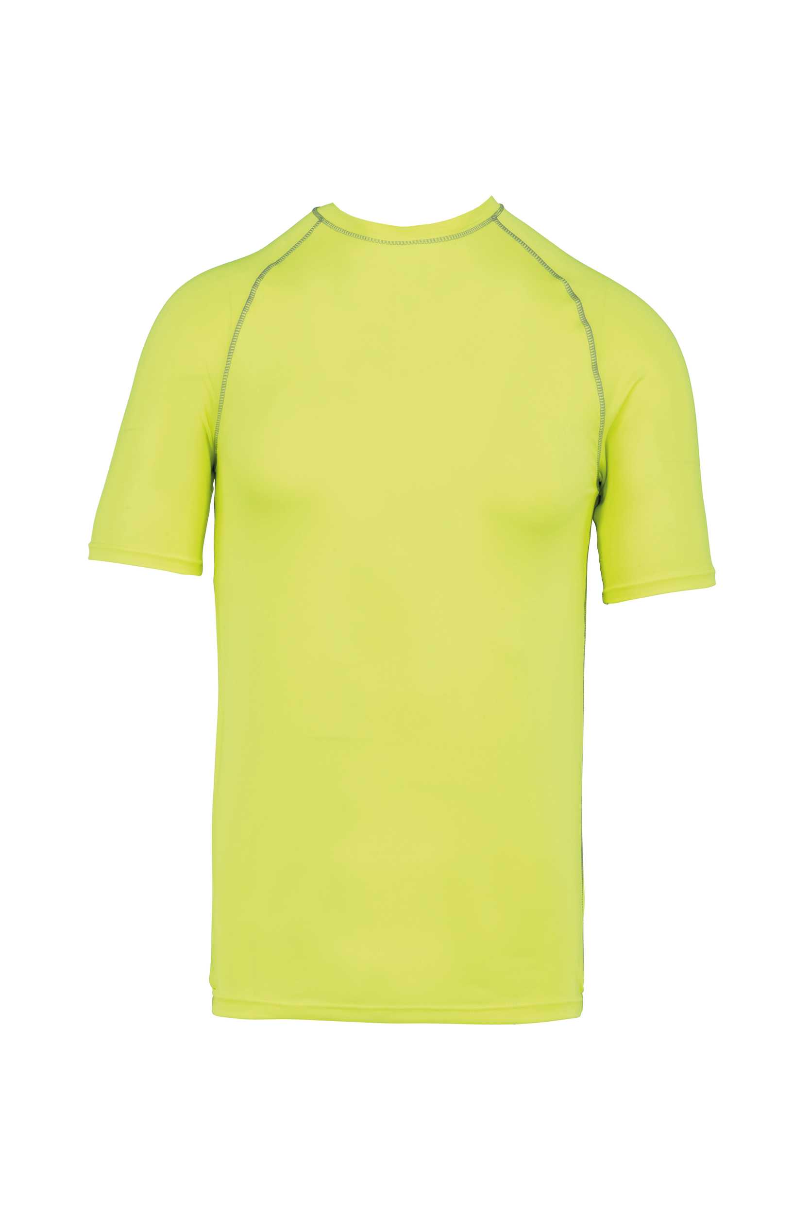 Camiseta surf con protección UV manga corta unisex Fluorescent Yellow