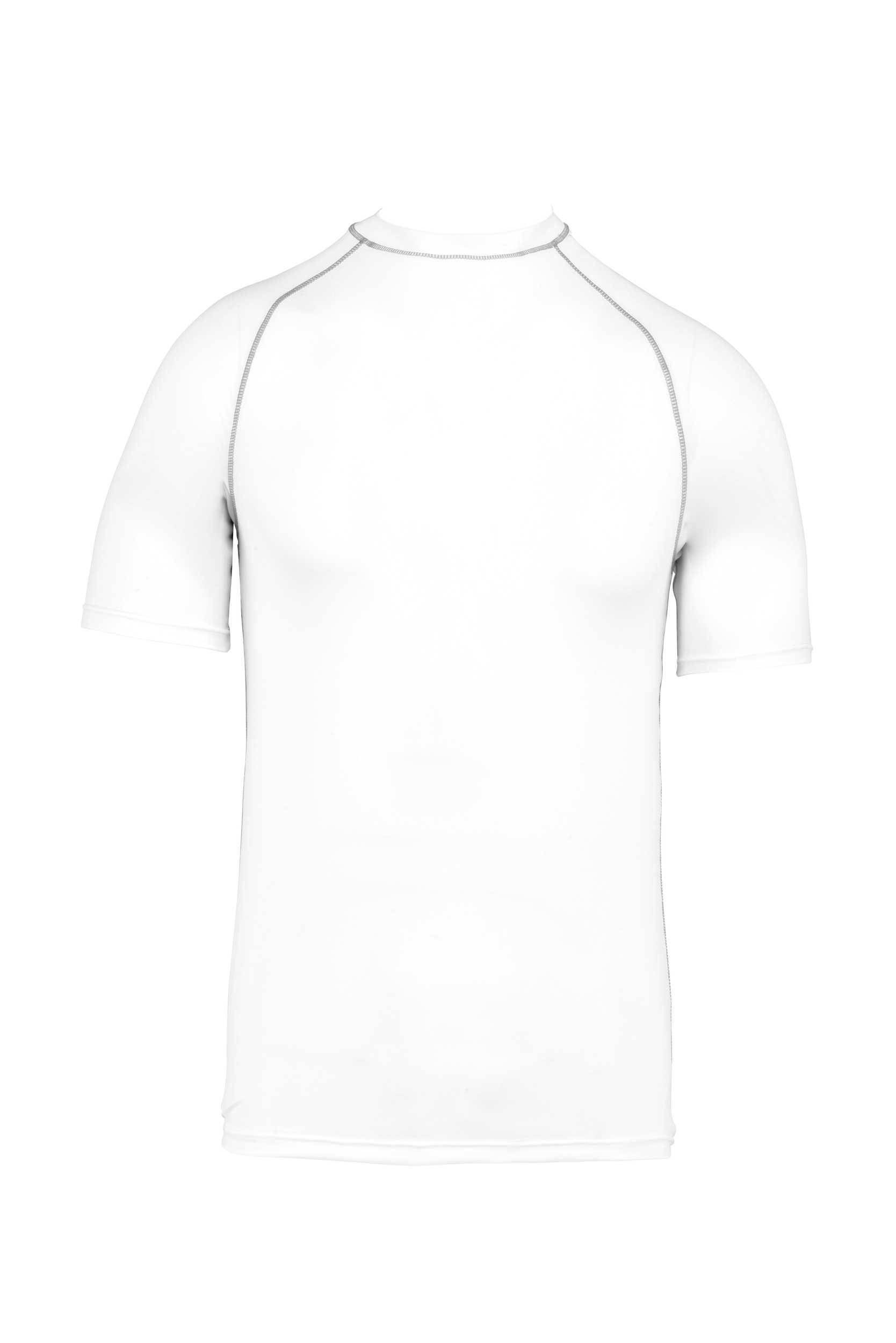 Camiseta surf con protección UV manga corta unisex White
