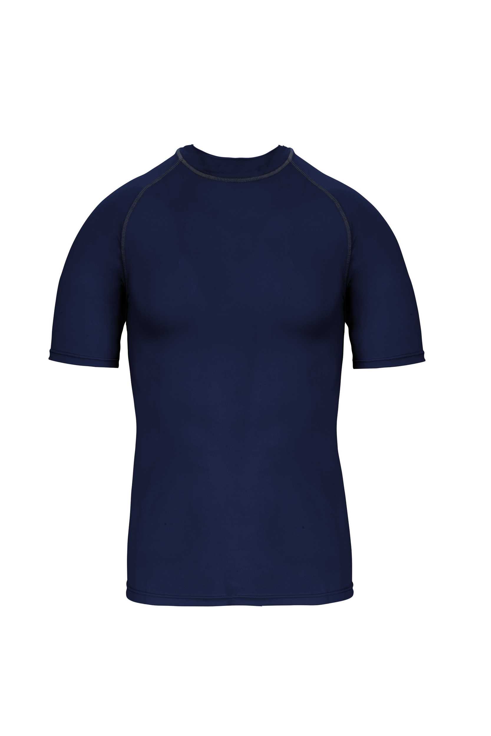 Camiseta surf con protección UV manga corta para niño Sporty Navy