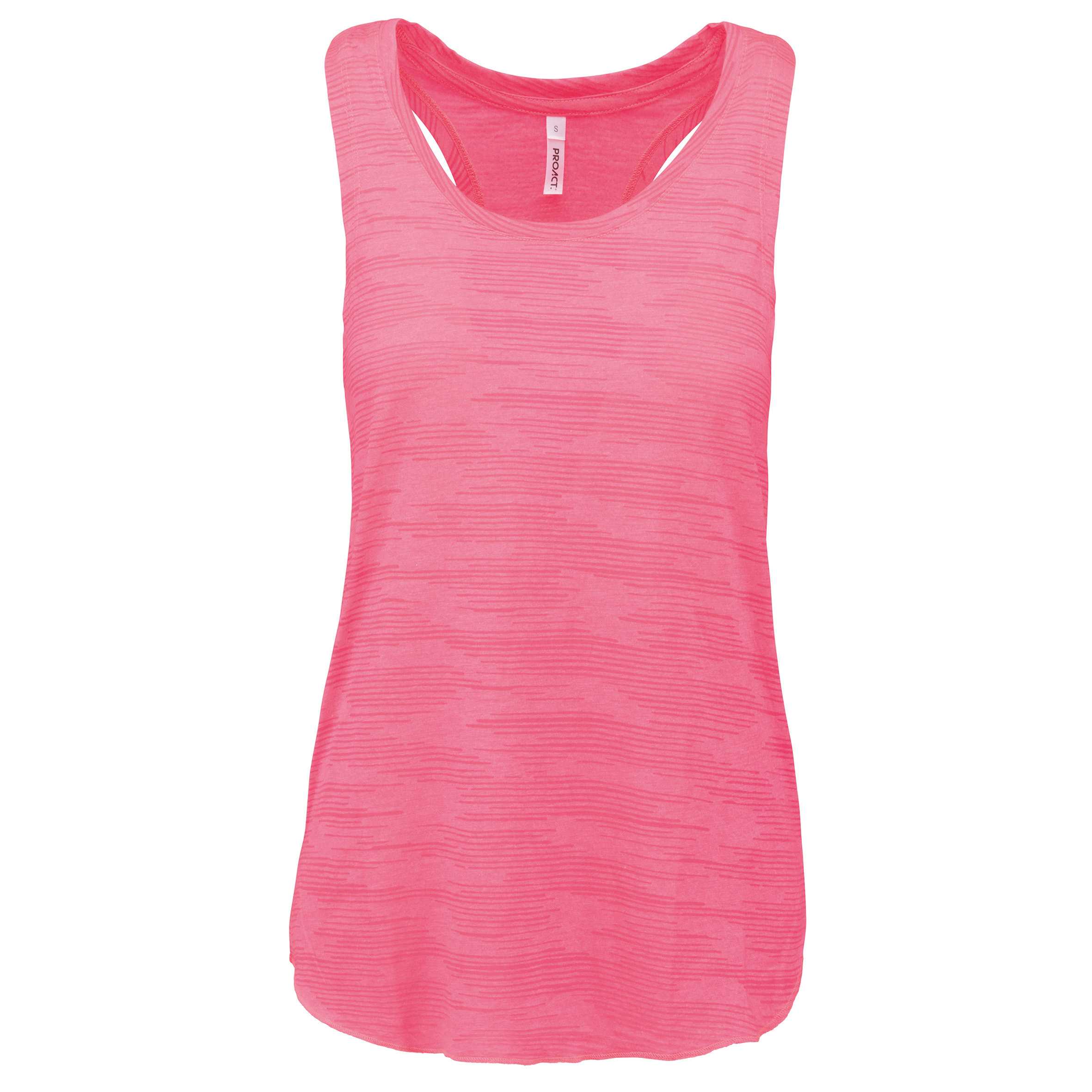 Camiseta tirantes de deporte mujer Fluorescent  Pink