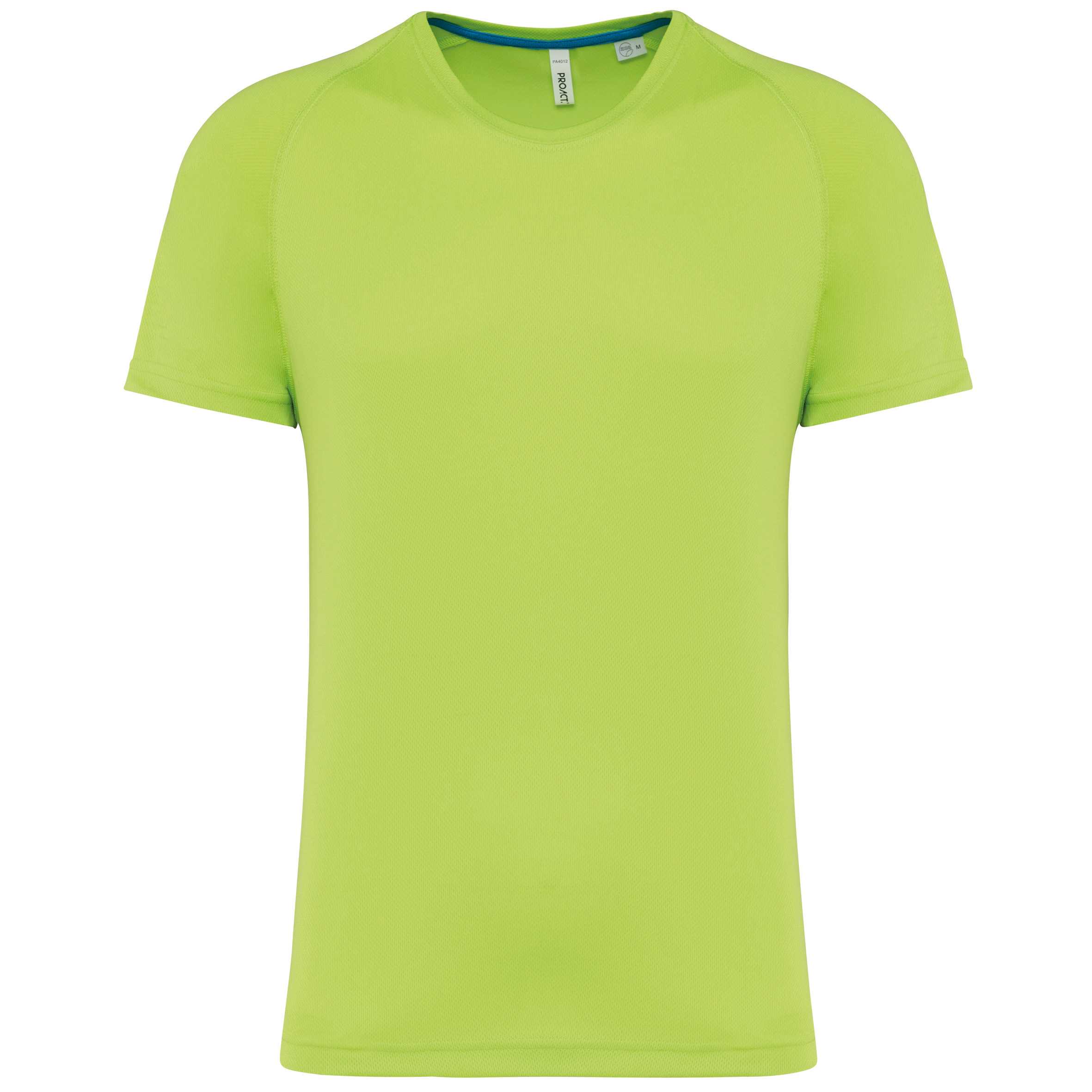 Camiseta deporte material reciclado hombre Lime