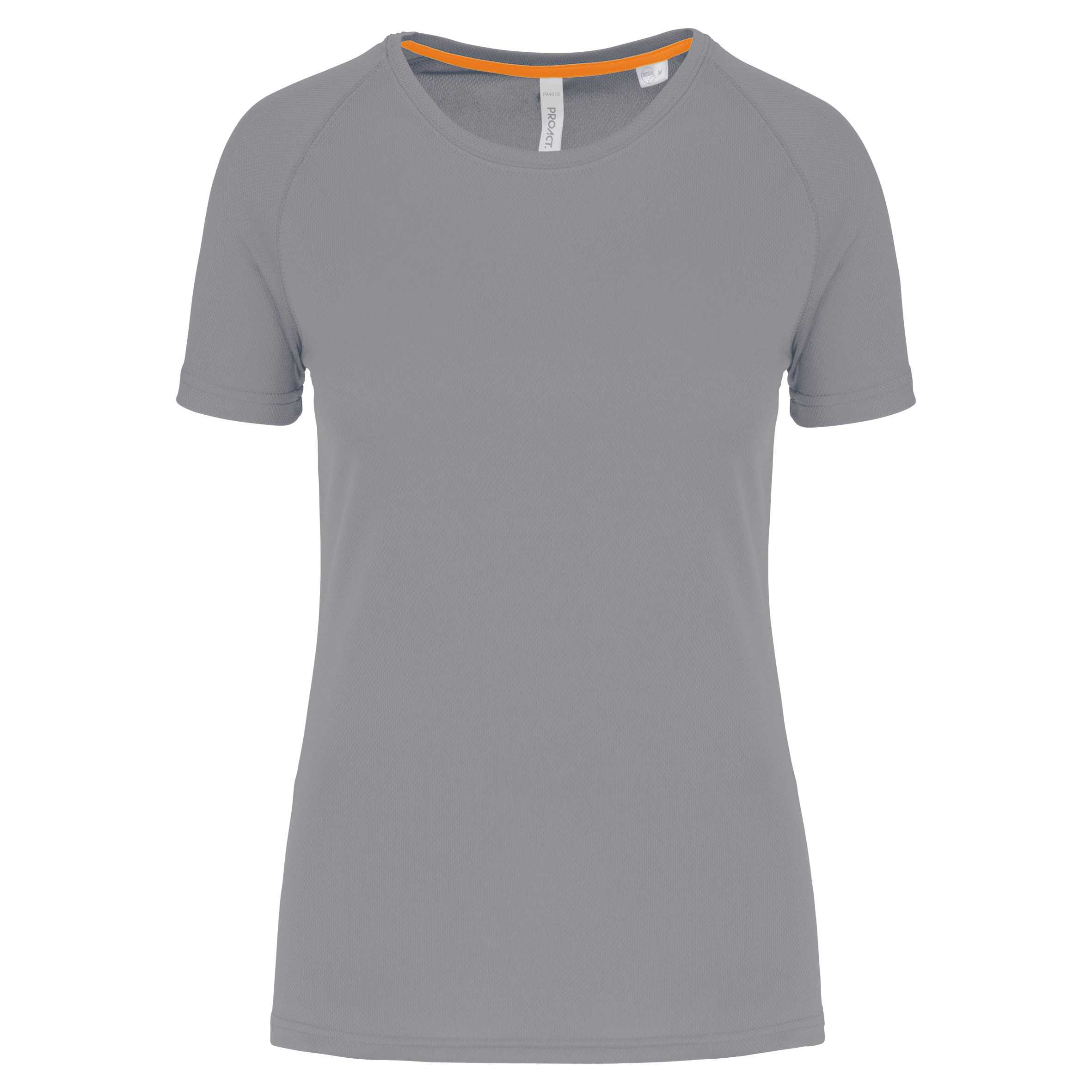 Camiseta deporte material reciclado mujer Fine Grey
