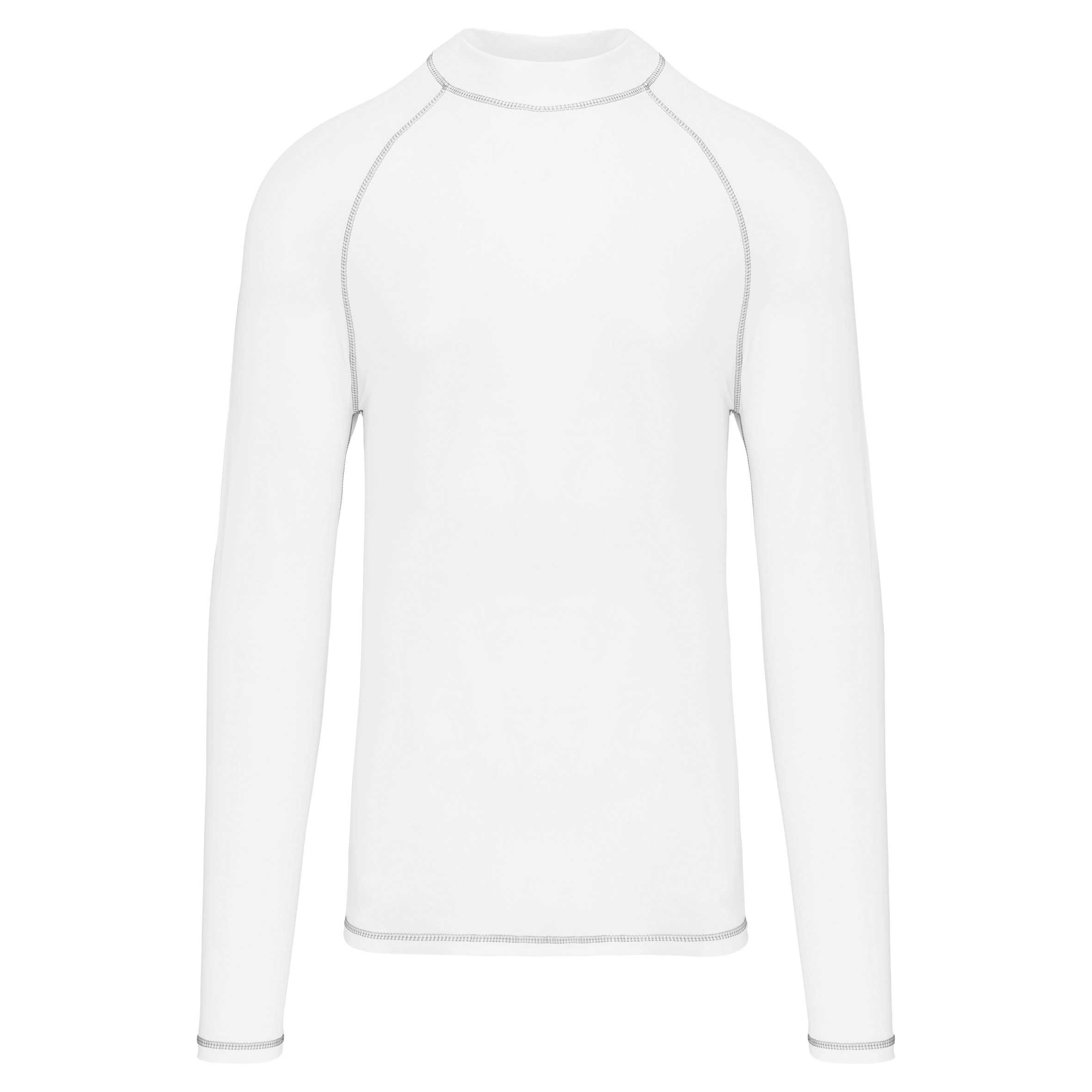 Camiseta surf con protección UV manga larga hombre White