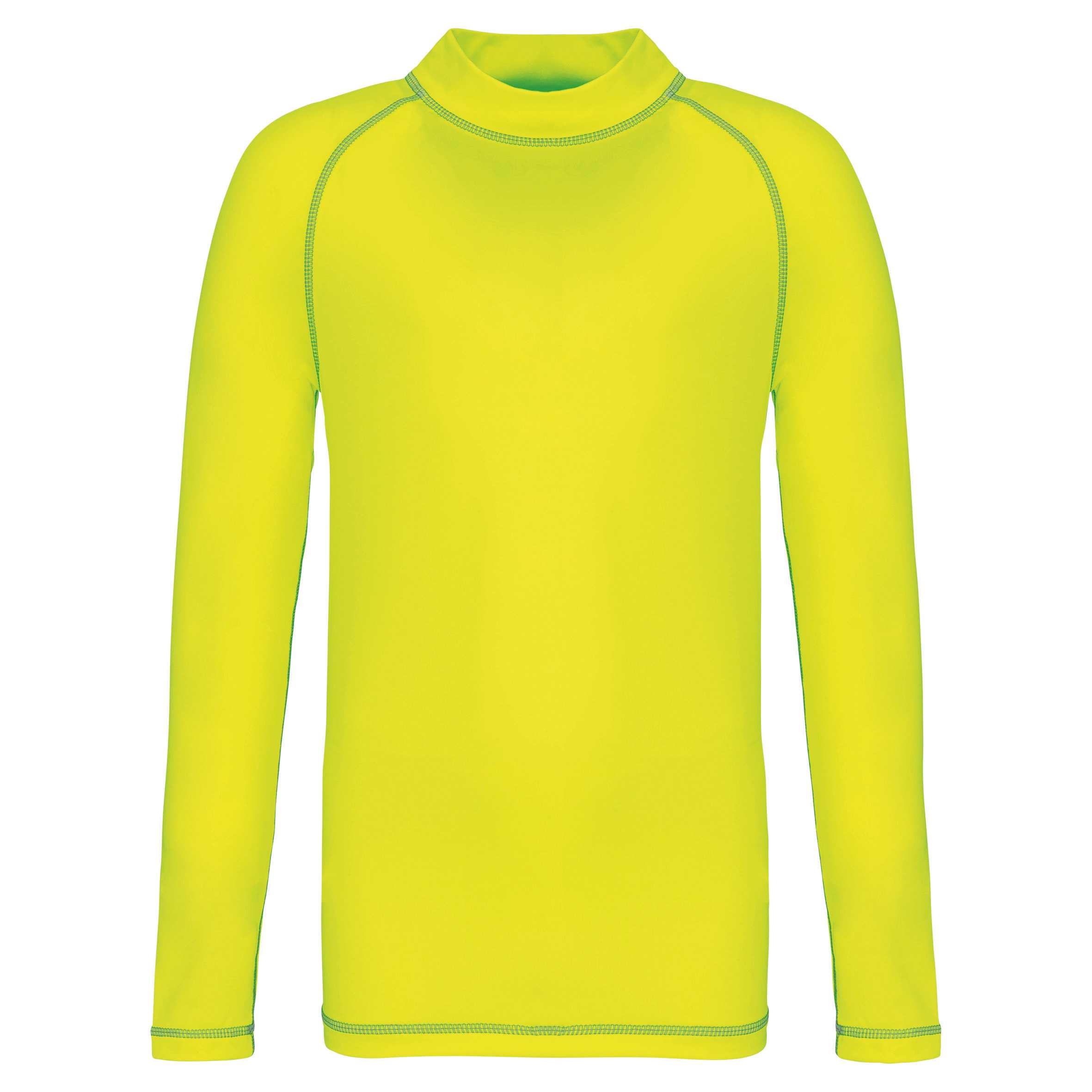 Camiseta técnica con protección UV manga larga niño Fluorescent Yellow