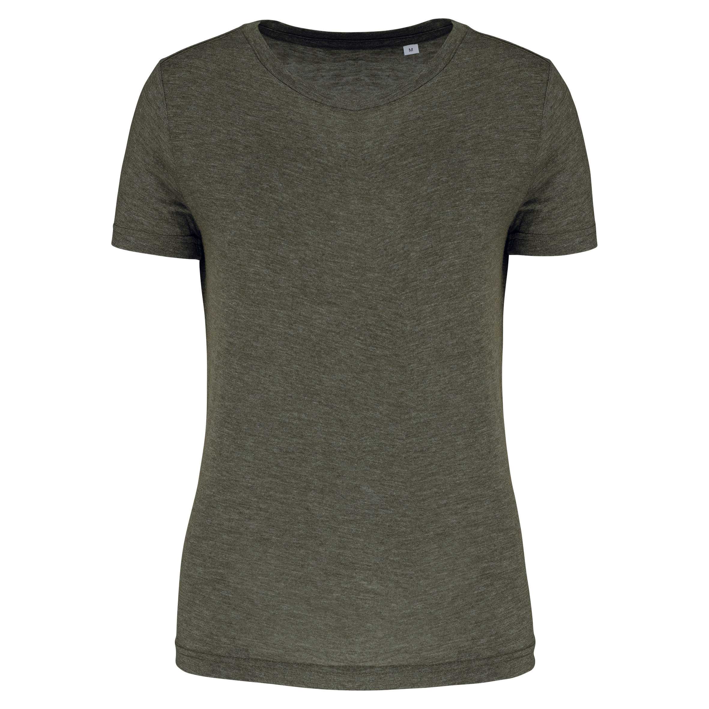 Camiseta triblend sports mujer Dark Khaki Heather