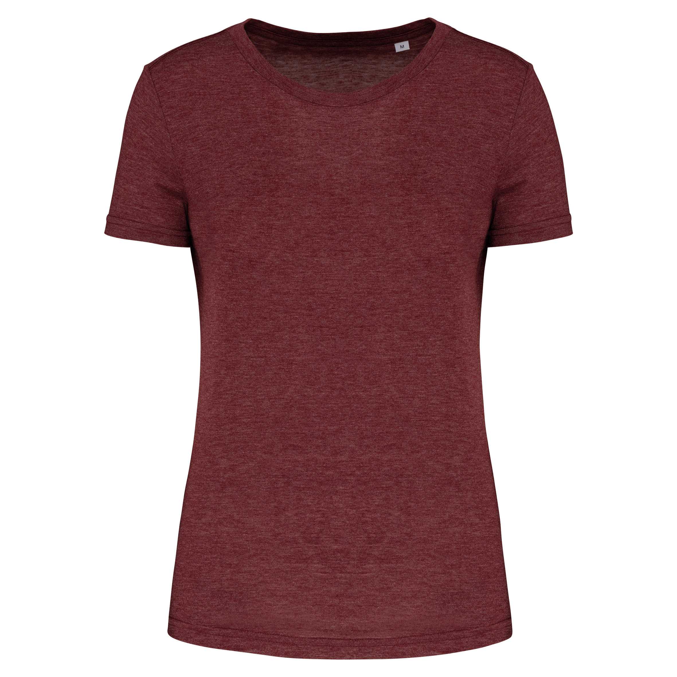 Camiseta triblend sports mujer Wine Heather