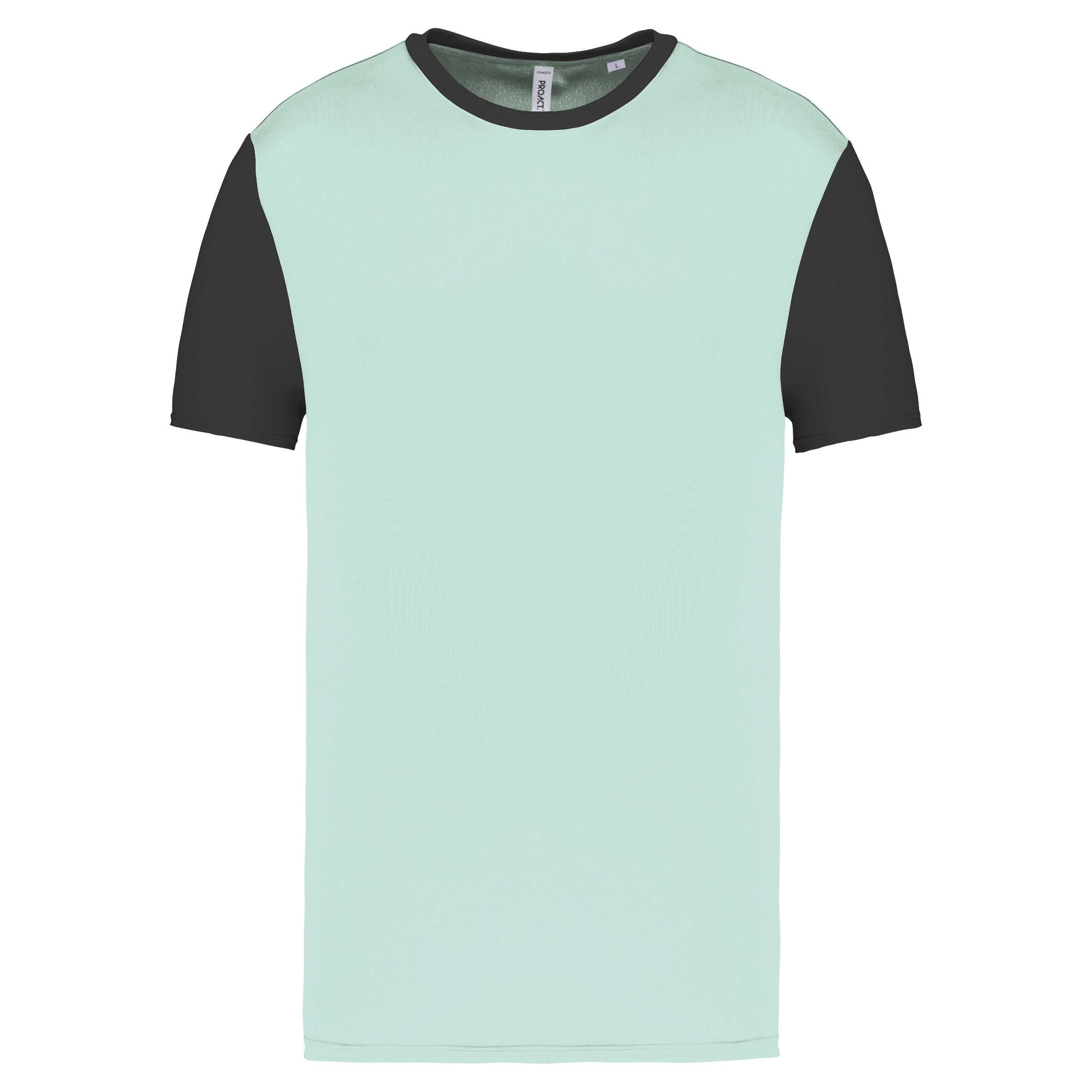 Camiseta bicolor adulto Ice Mint / Dark Grey