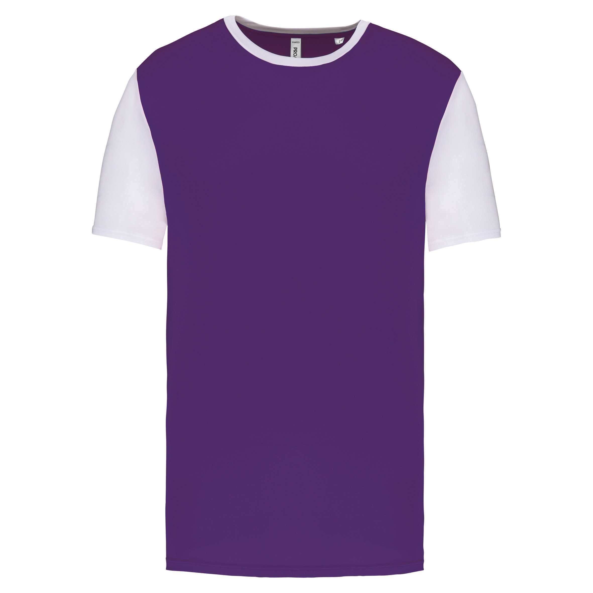 Camiseta bicolor adulto Sporty Purple / White