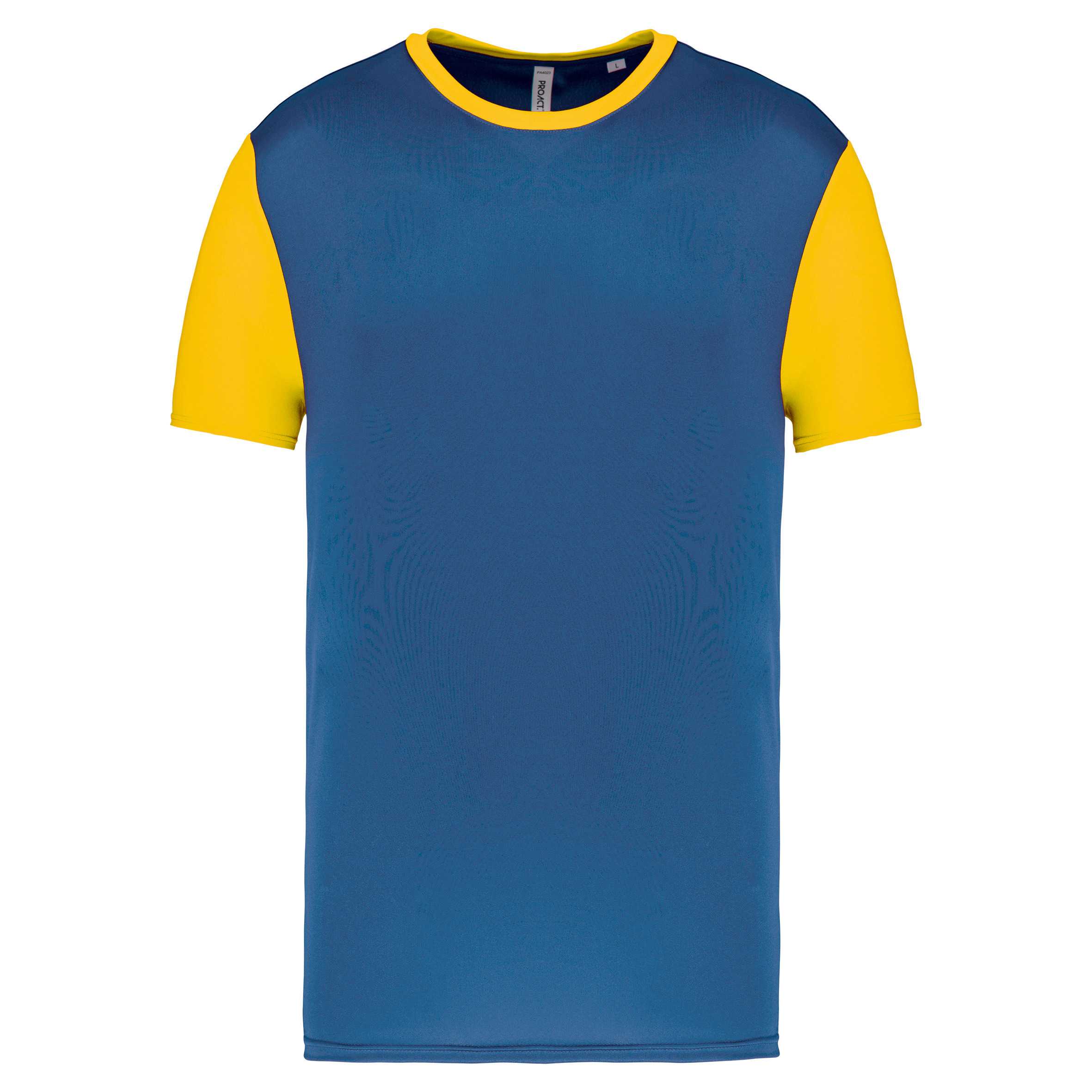 Camiseta bicolor adulto Sporty Royal Blue / Sporty Yellow