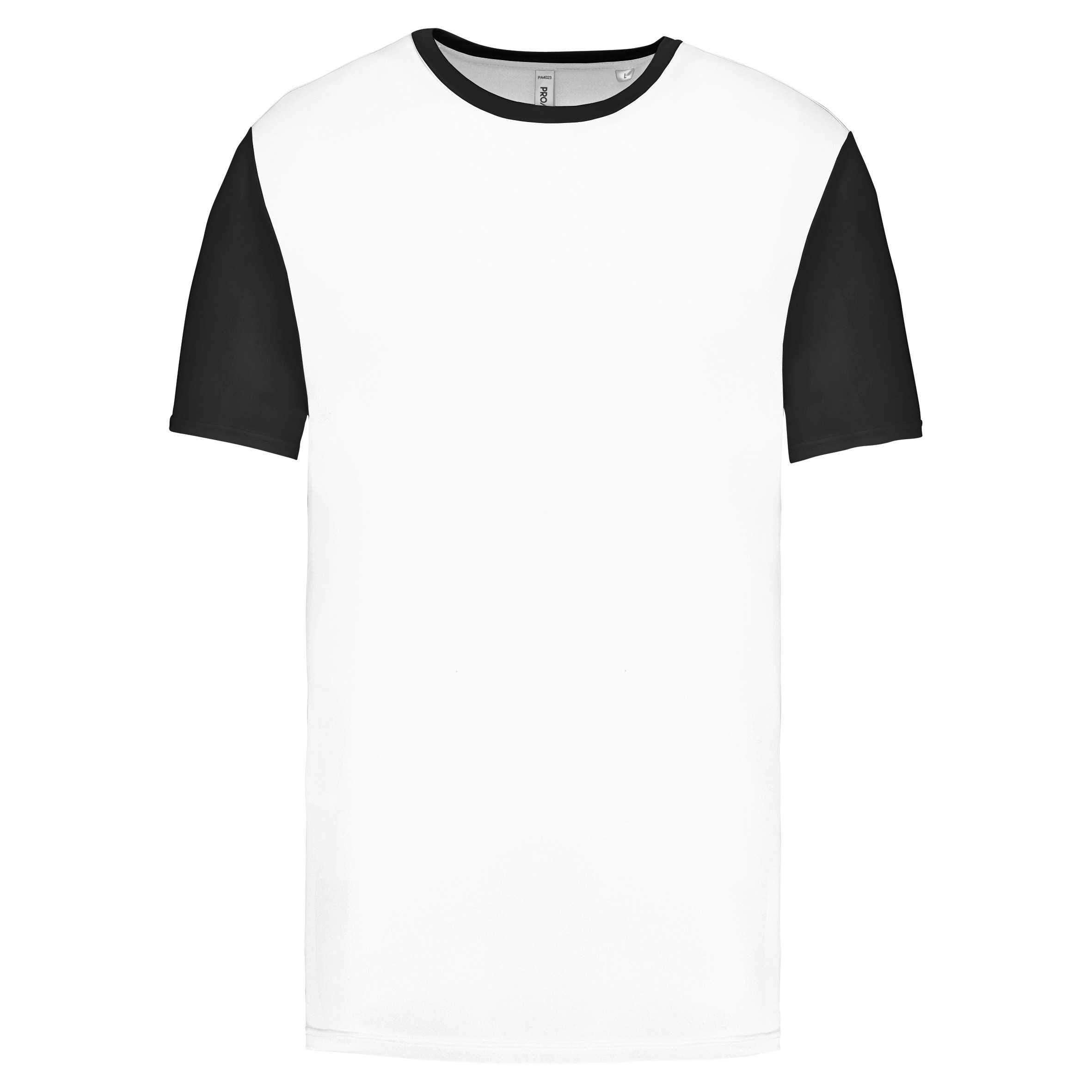 Camiseta bicolor adulto White / Black